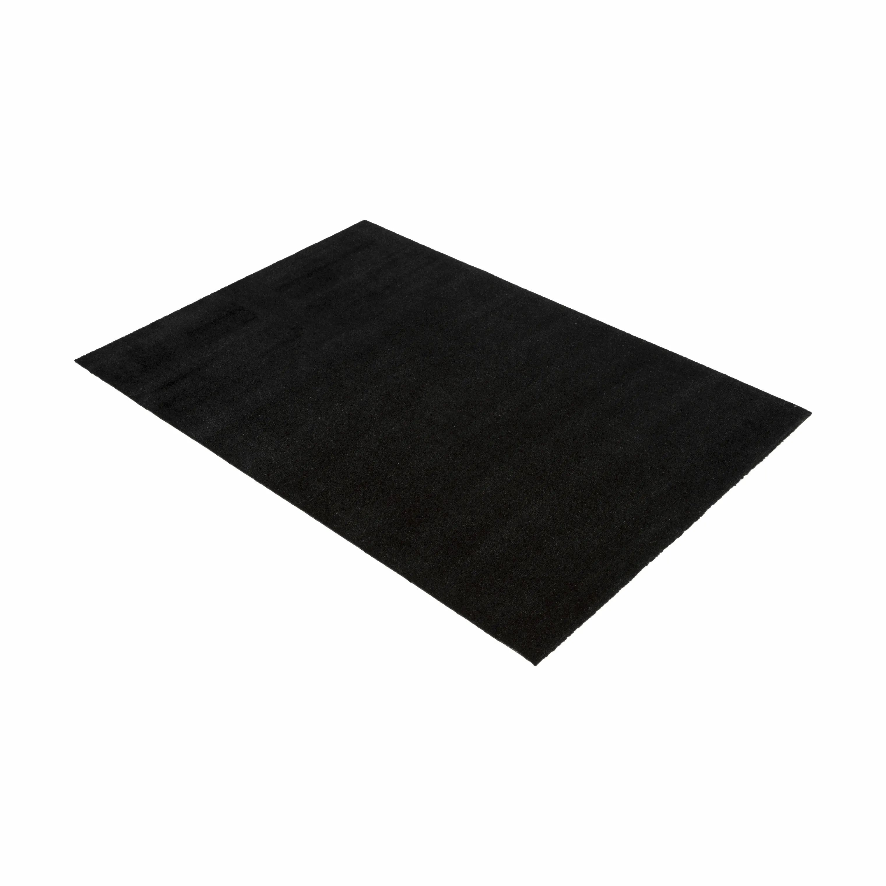 Tica Copenhagen Gulvtæpper Uni Color Gulvtæppe i Sort, B90 x L130 cm, 3