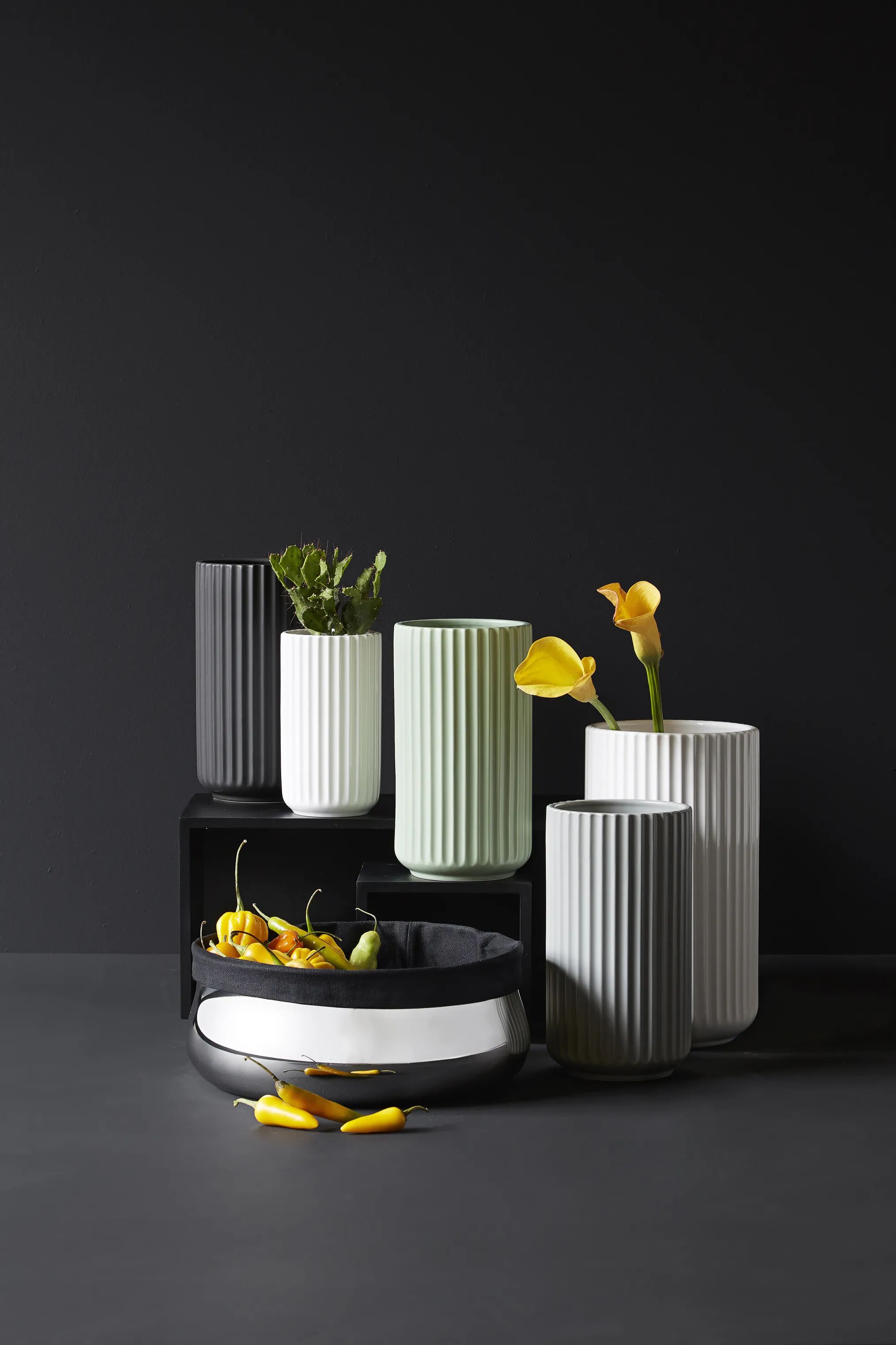 erik bagger a/s Brødkurve Timeless Høj brødskål i Sort/Stål, 2