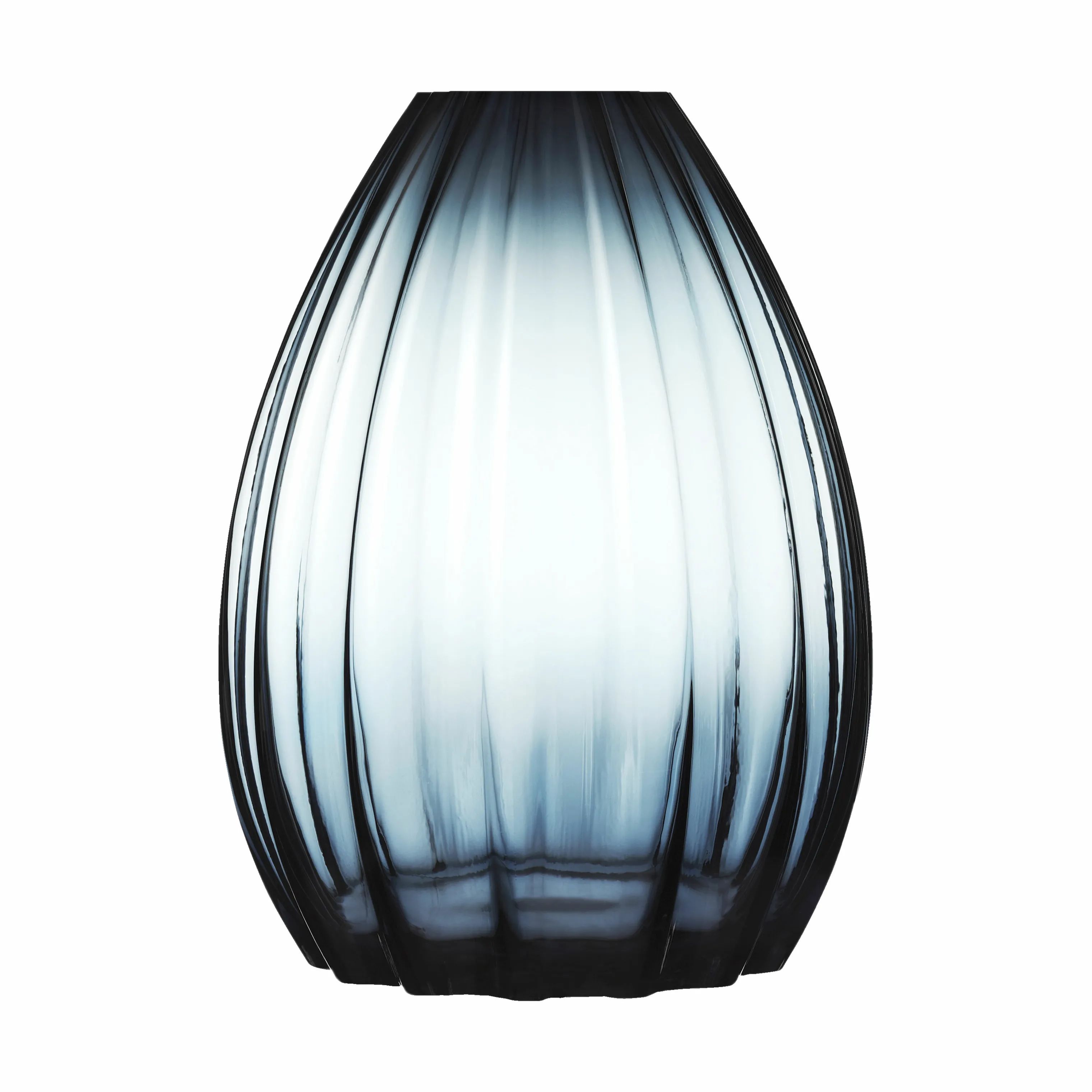 Holmegaard Vaser 2Lip Vase i Mørk blå, 34 cm, 1