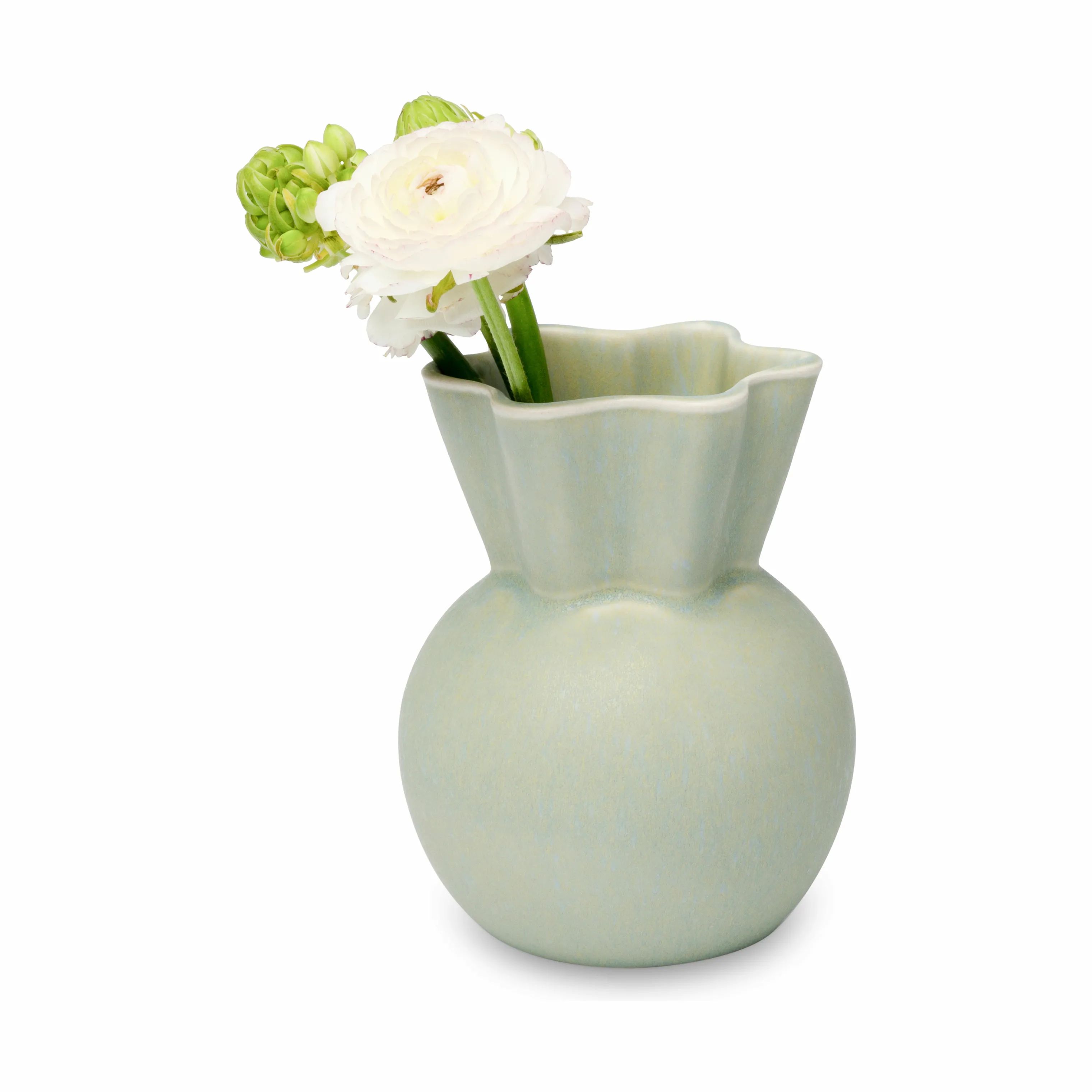 Spring Copenhagen Vaser Svungen Top Vase i Lys grøn, 14 cm, 4