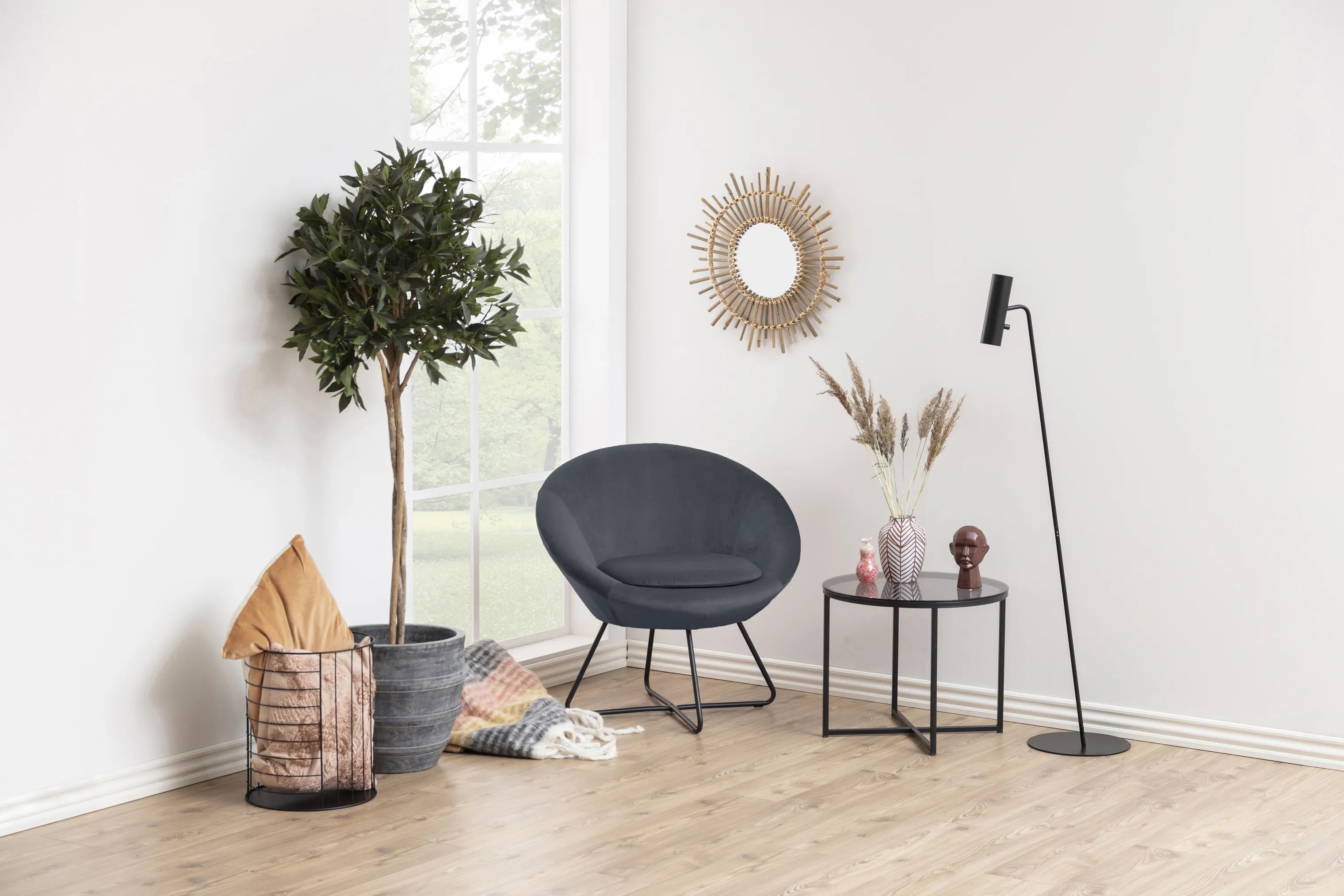 CASA Living Lænestole Center Loungestol i Mørkegrå, 2