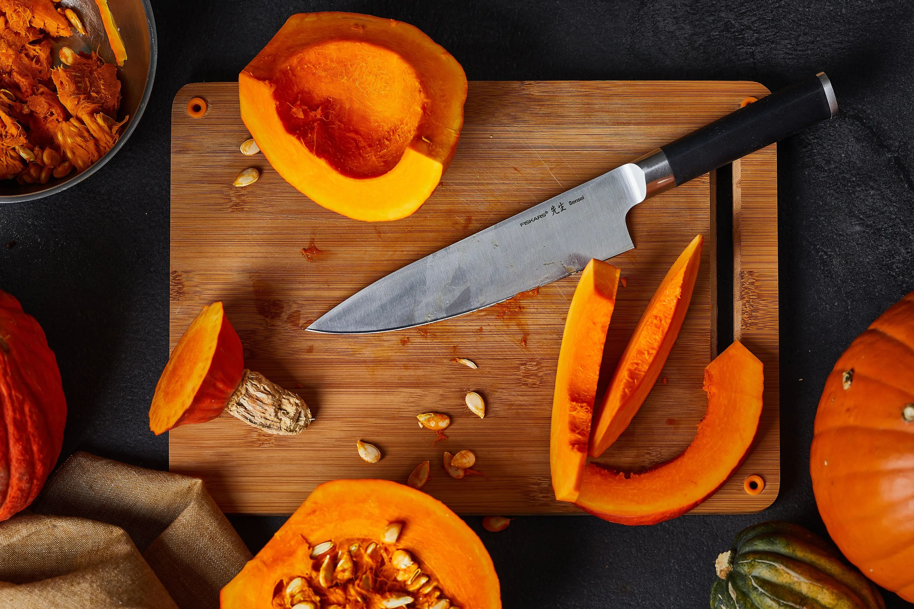 Fiskars Kokkeknive Sensei Kokkekniv i Stål, 3