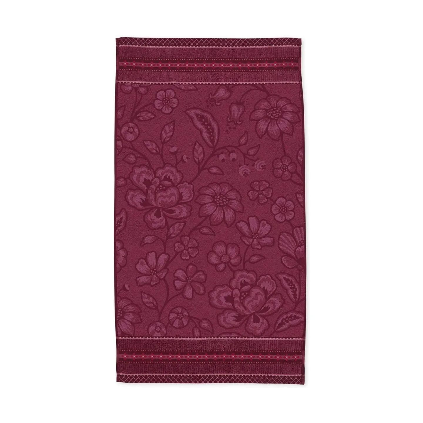 PIP Studio Håndklæder Jasmin Jacquard Håndklæde i Pink, B55 x L100 cm, 1
