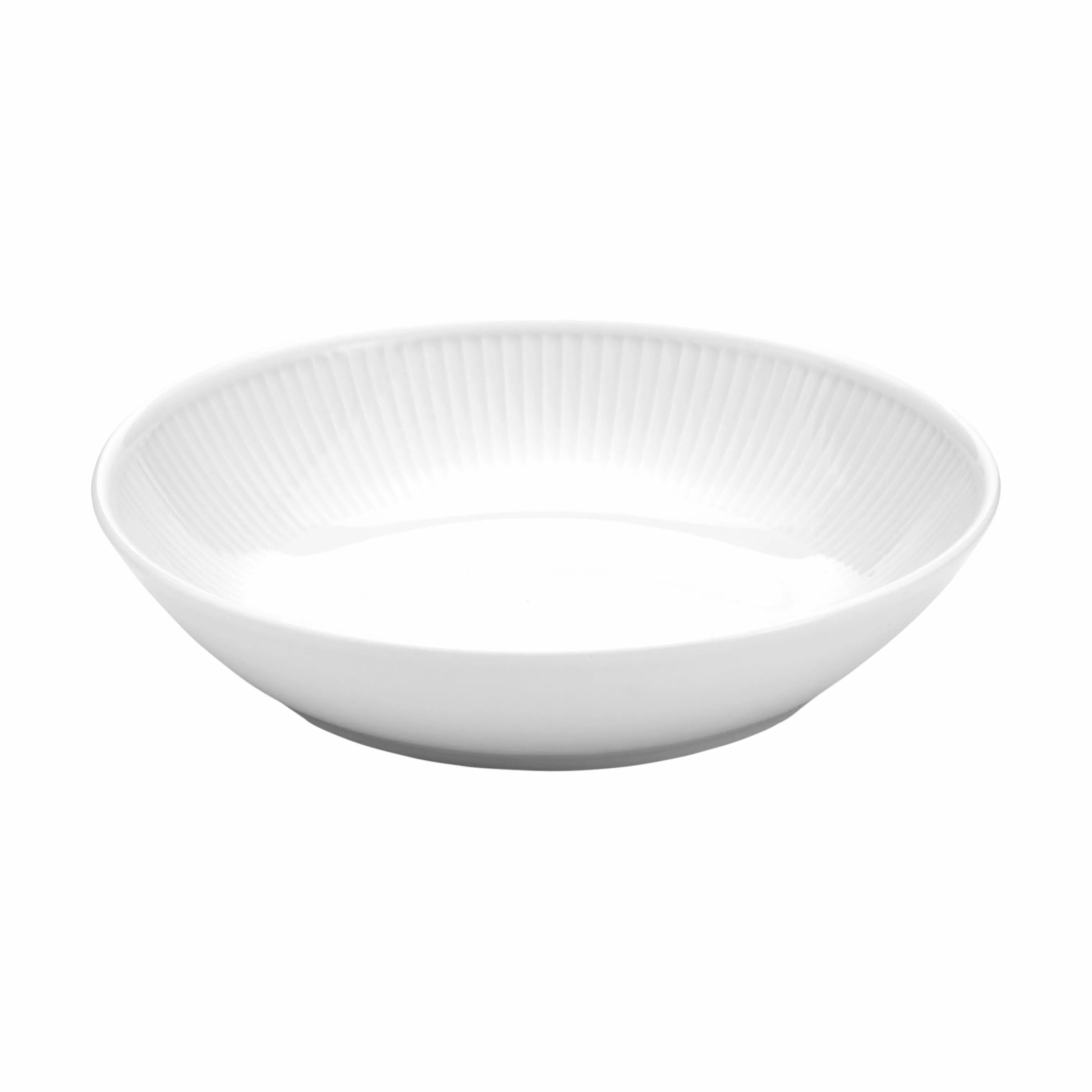 Pillivuyt Pastatallerkener Plissé Salat-/pastatallerken i Hvid, 1