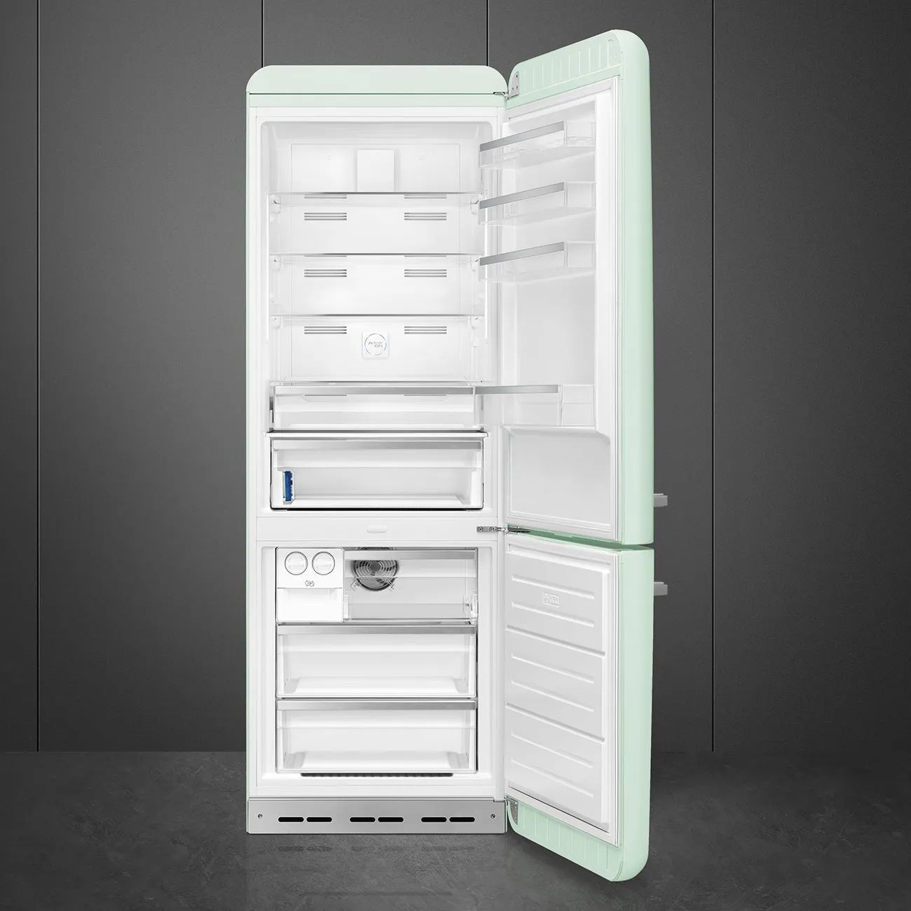 Smeg Køleskabe 50's Style Kølefryseskab i Pastelgrøn, 2
