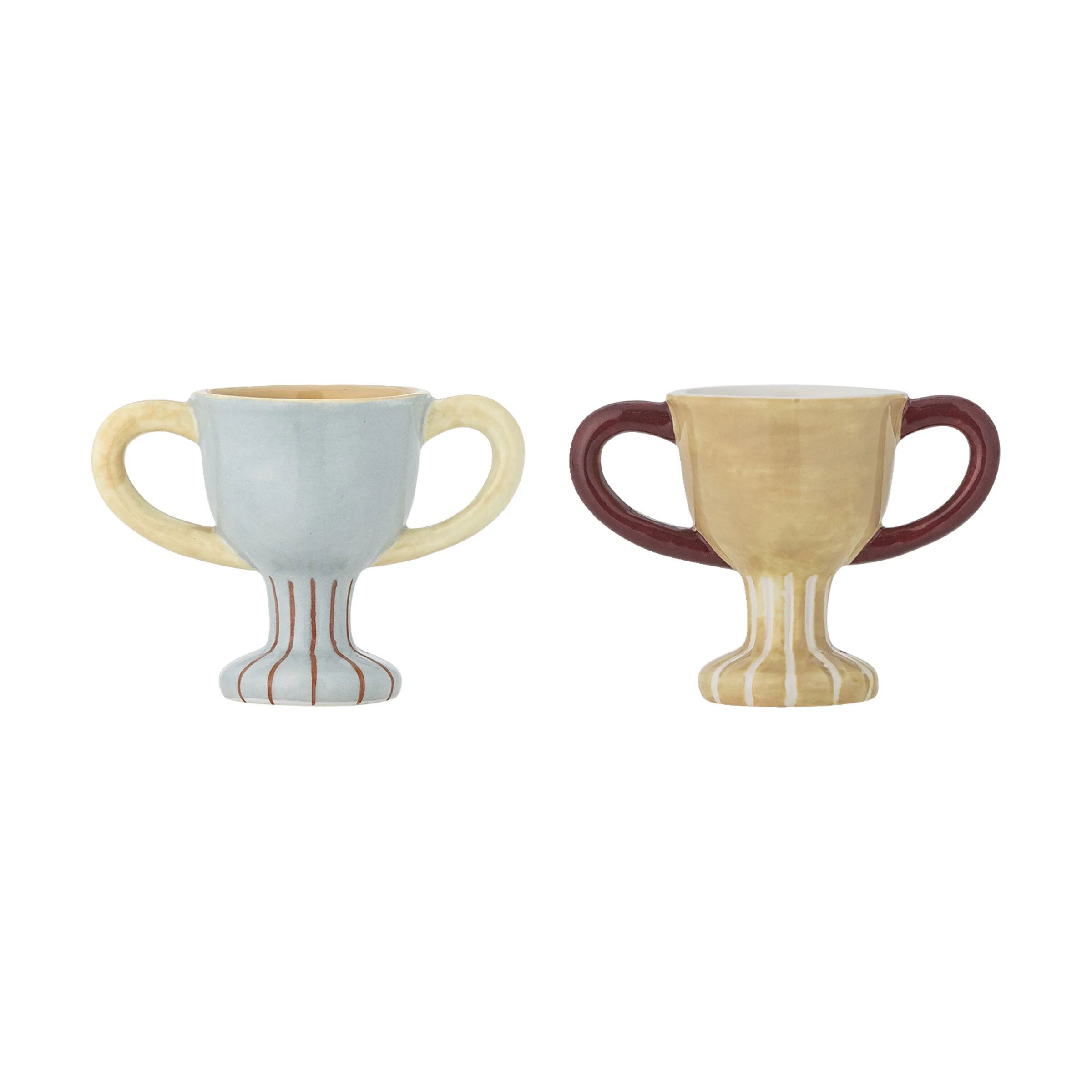 Bloomingville Mini Æggebægere Trophy Æggebæger - 2 stk. i Blue, 3