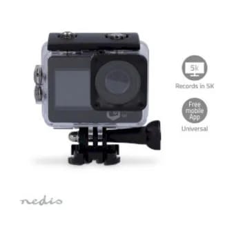 Nedis Øvrig udeleg Dual Screen Action Kamera i 5K HD, 3