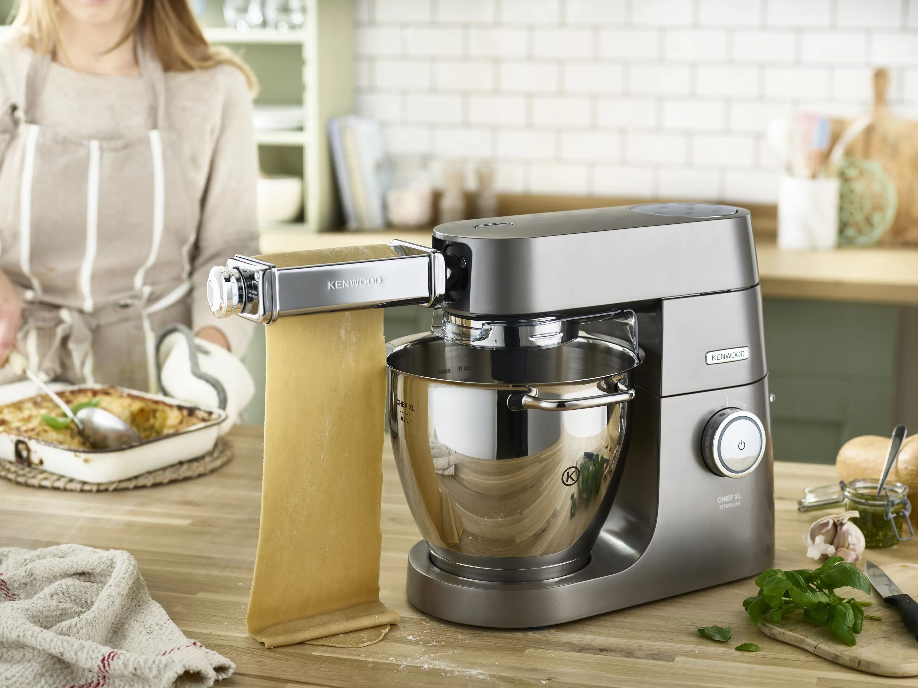 Kenwood Tilbehør til røremaskiner KAX980ME Lasagne Pastarulle i grå, 2