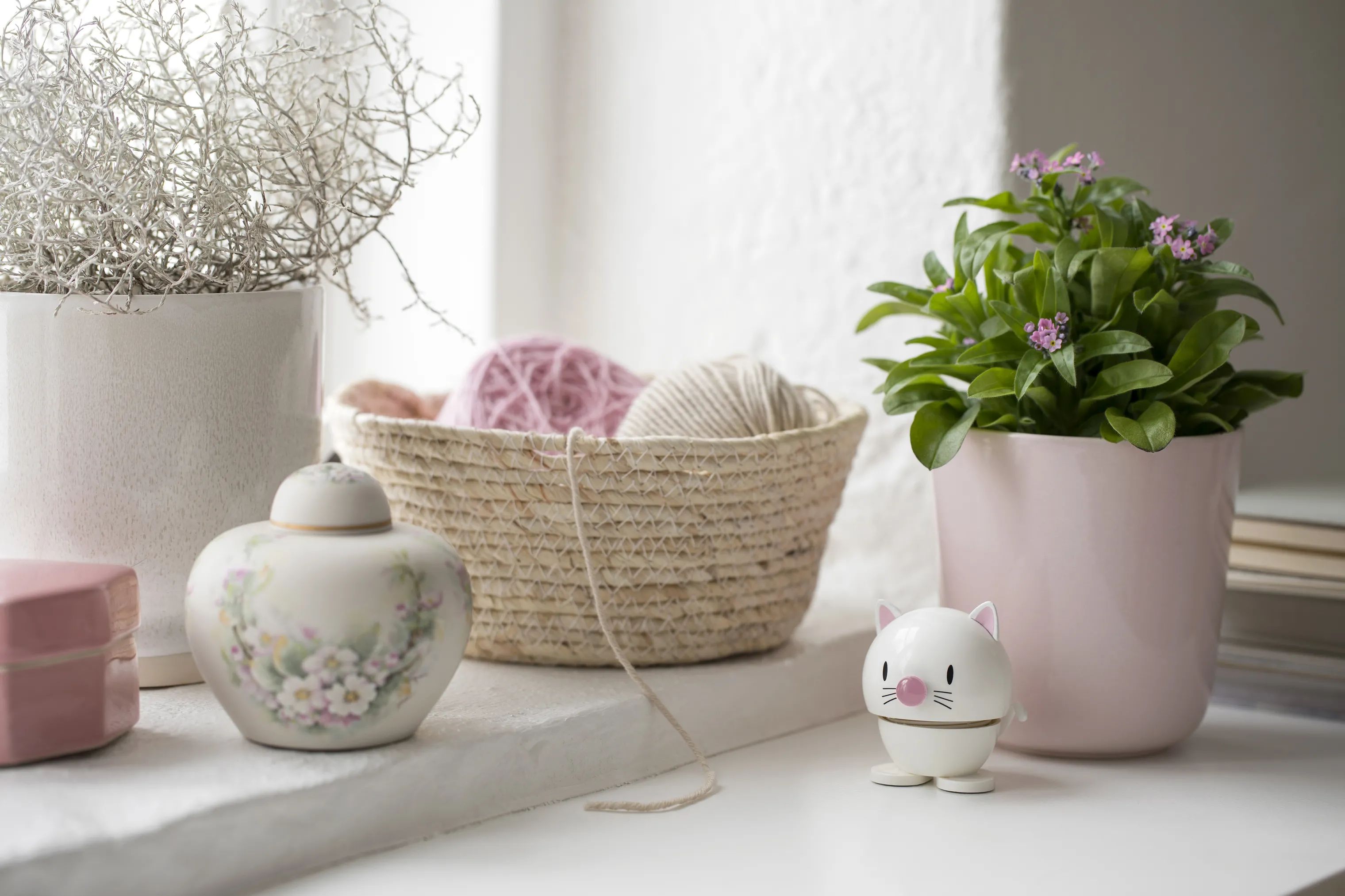 Hoptimist Øvrige figurer Animals - Baby Kat i Hvid, 2