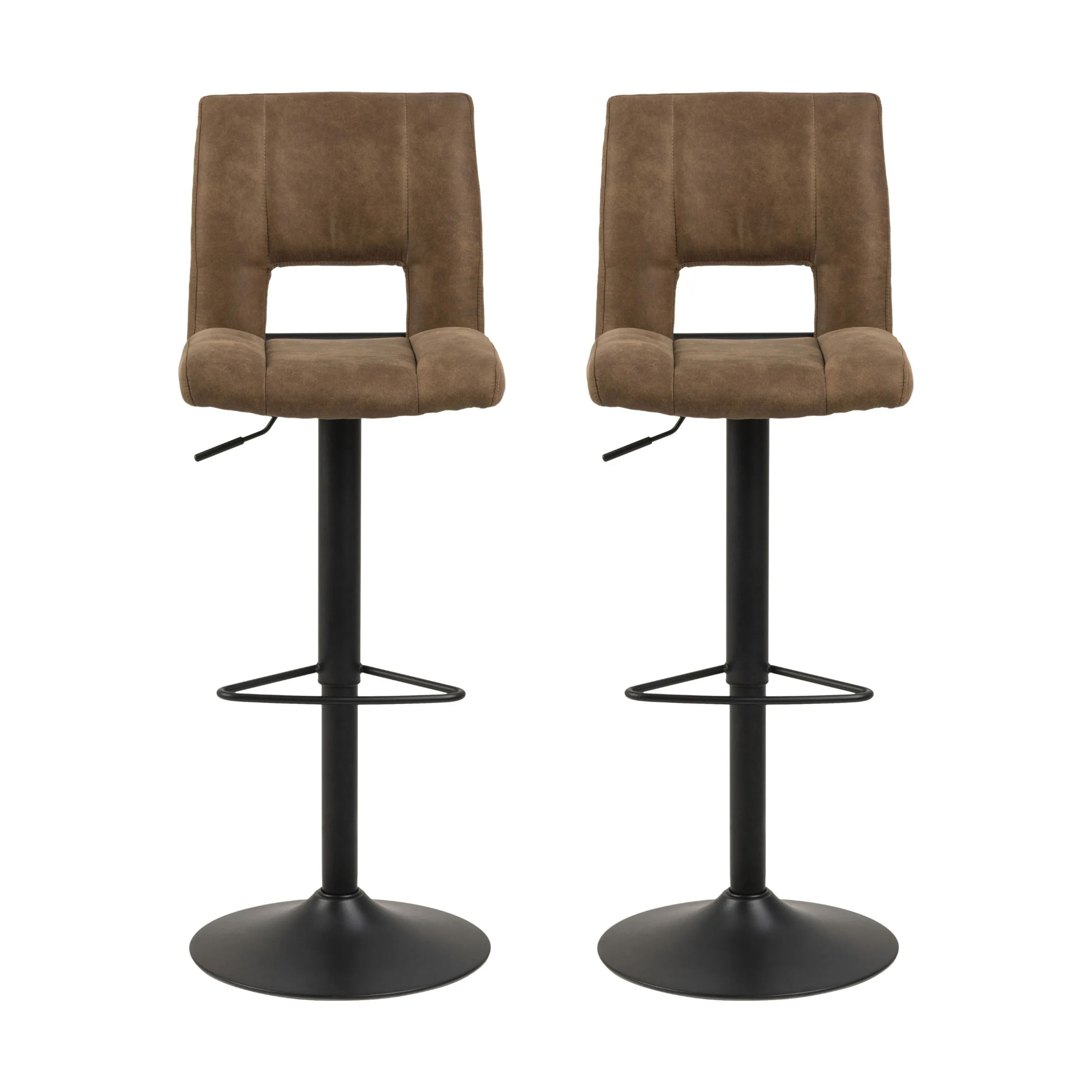 CASA Living Barstole Sylvia Barstol - 2 stk i Brun, 1