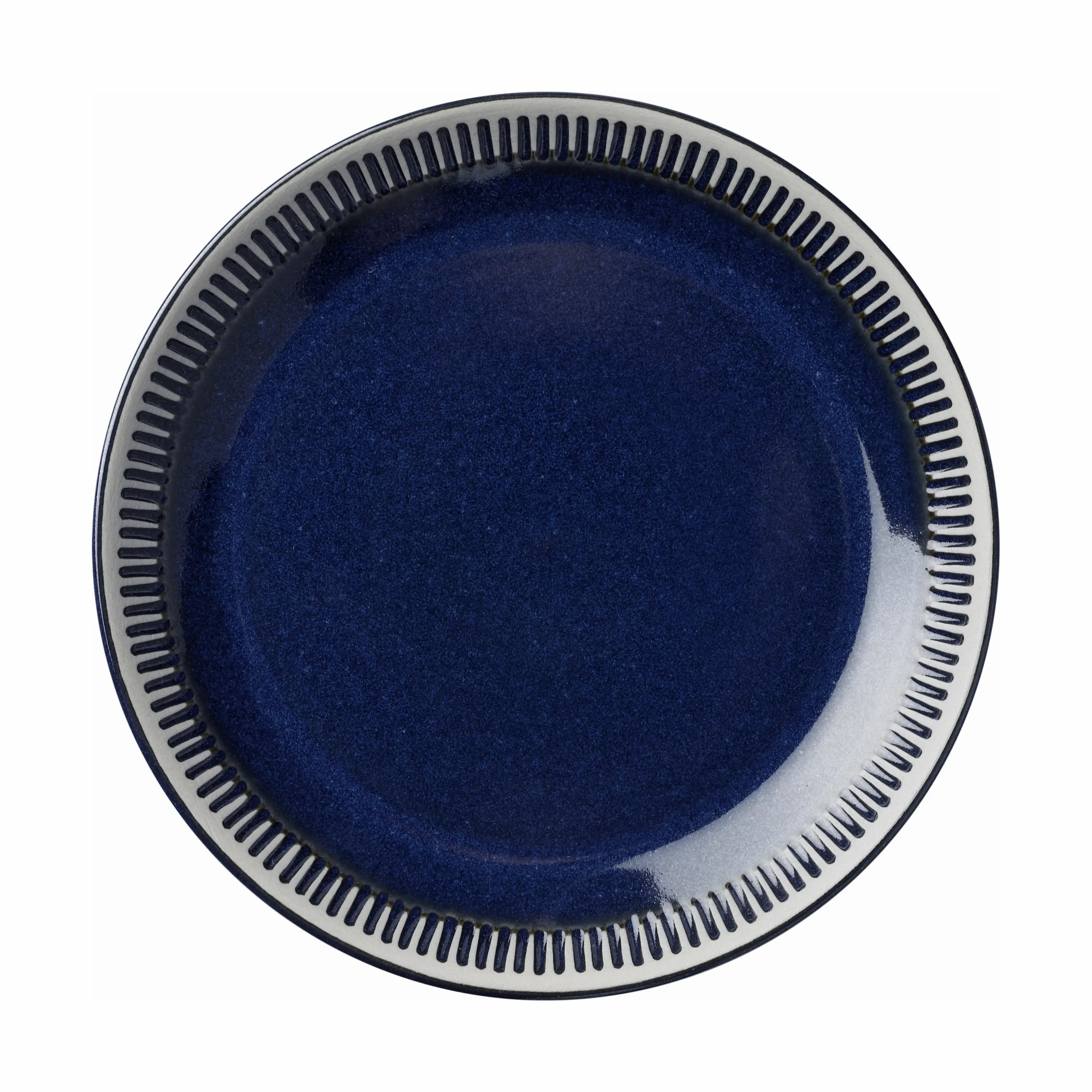 Knabstrup Keramik Kagetallerkener Colorit Kagetallerken i Navy blå, 19 cm, 1
