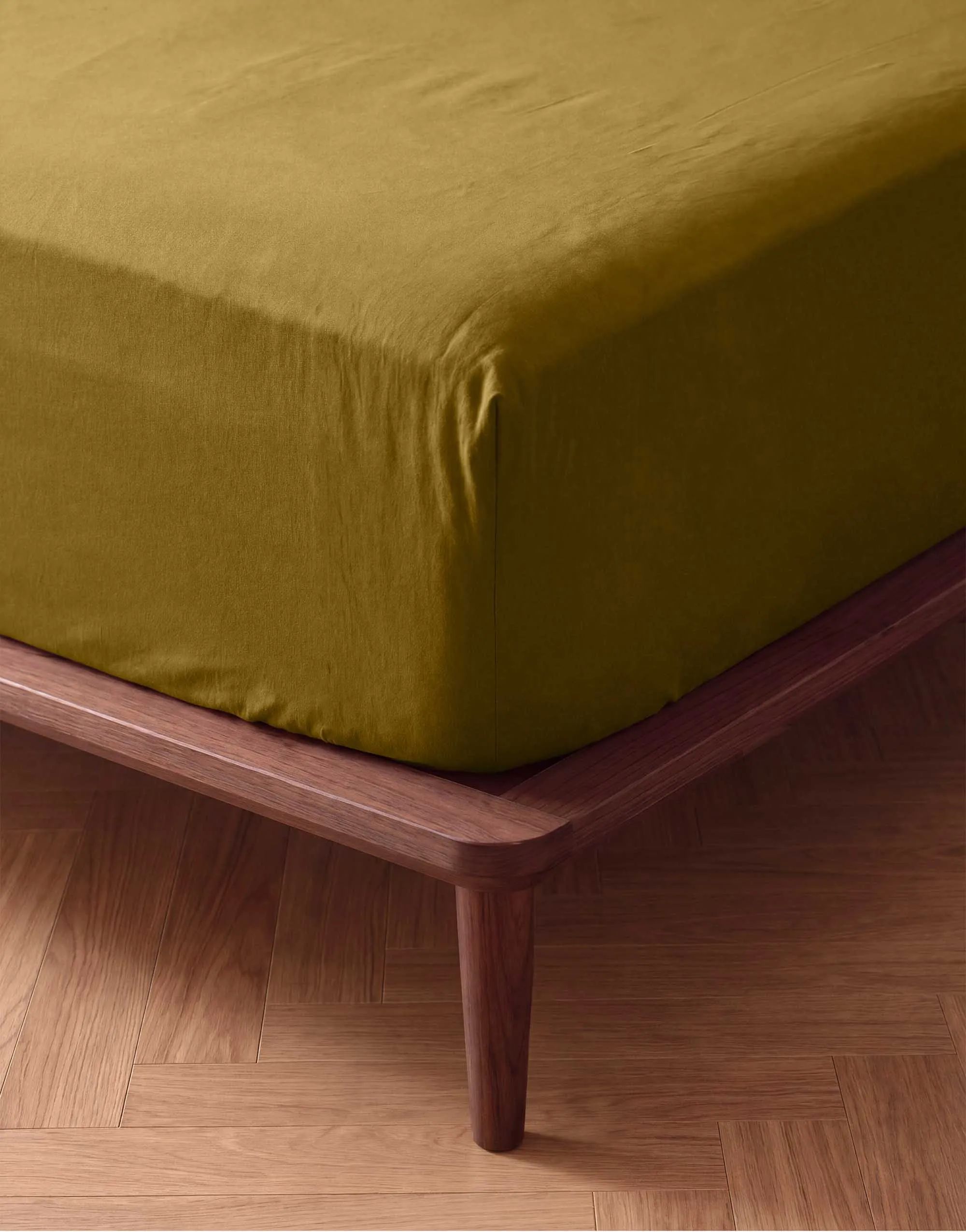 Essenza Lagner Fine Organic Jersey Boxlagen i Olive, B200 x L220 cm, 4
