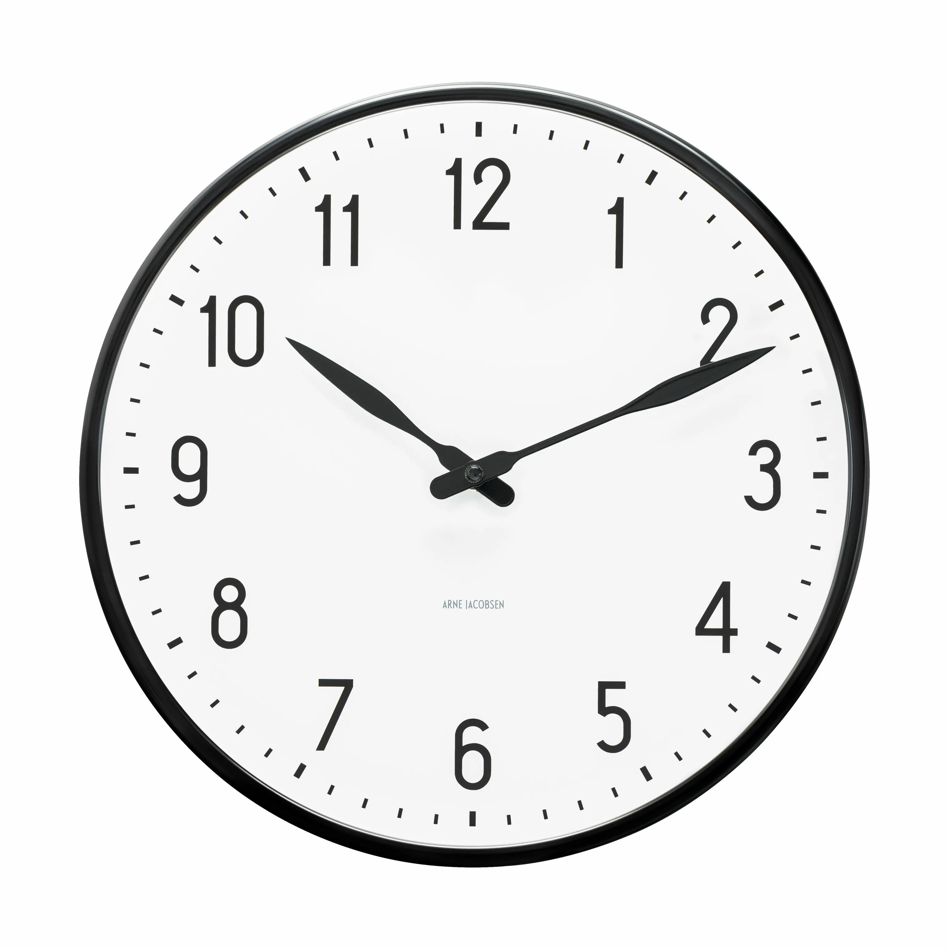 Arne Jacobsen Vægure Station Vægur i Sort/Hvid, 29 cm, 1