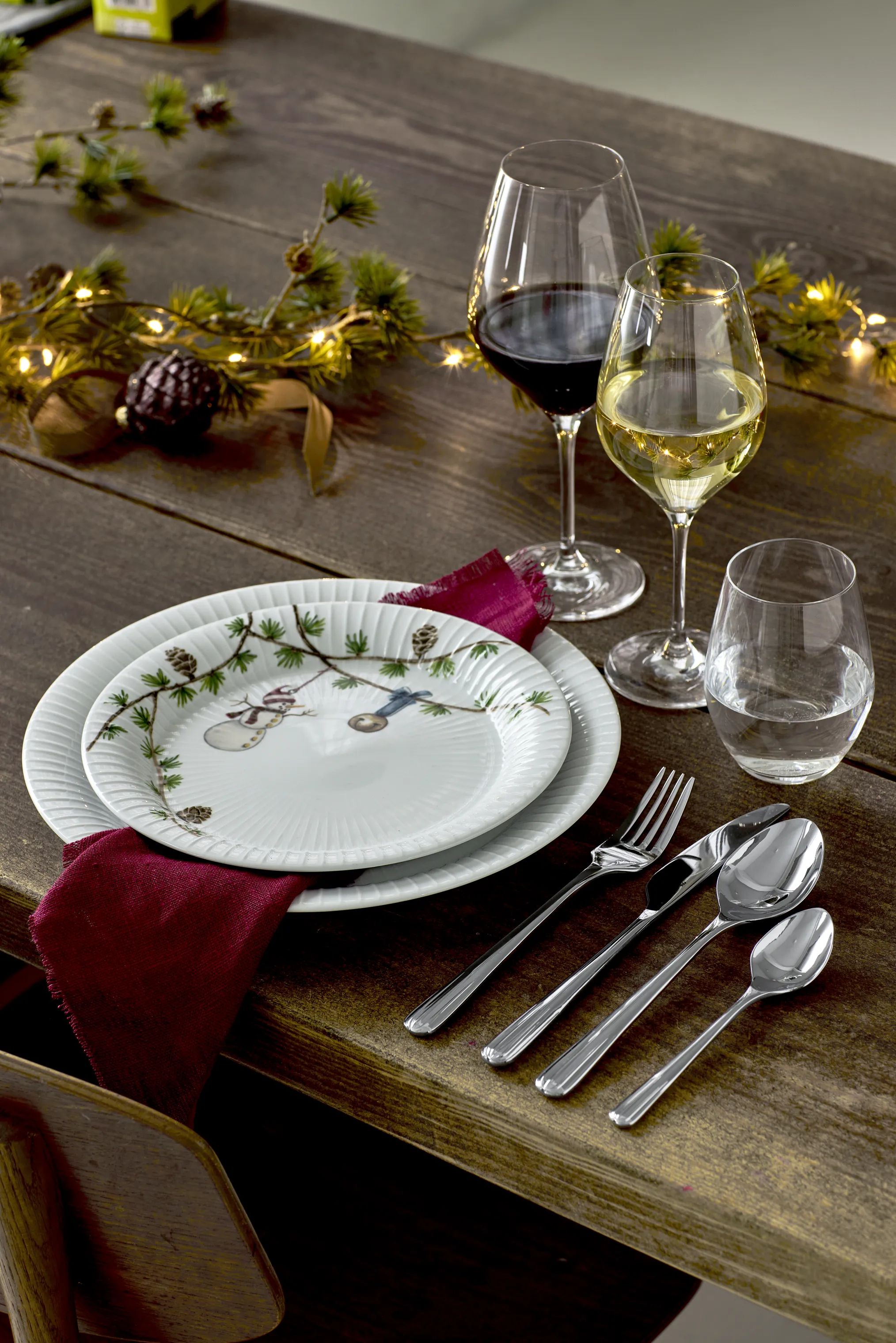 Kähler Frokosttallerkener Hammershøi Jul Frokosttallerken i Hvid, 22 cm, 3