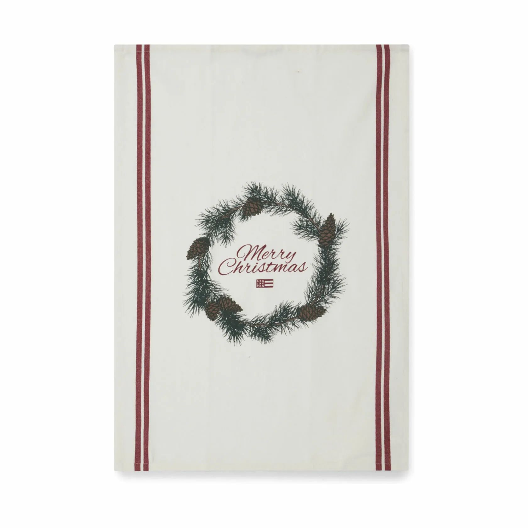 Lexington Viskestykker Holiday Collection 2023 Viskestykke - Merry Christmas i Hvid, 1