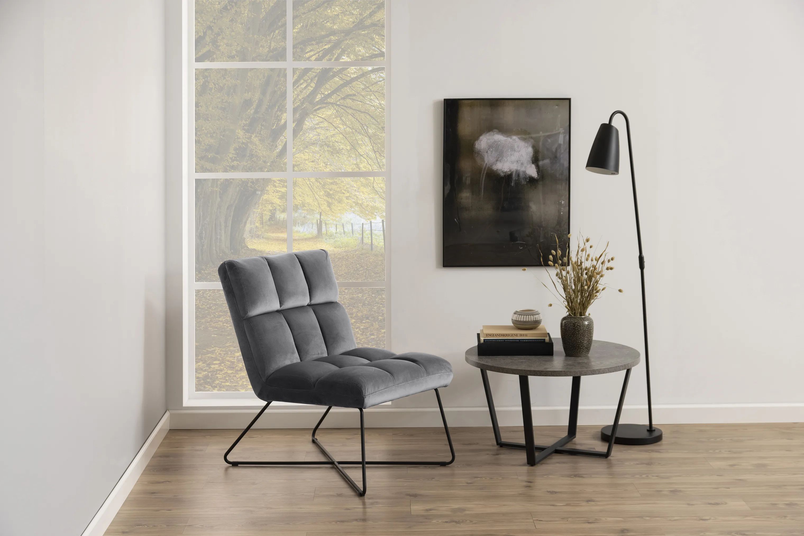 CASA Living Lænestole Alba Loungestol i Mørkegrå, 2