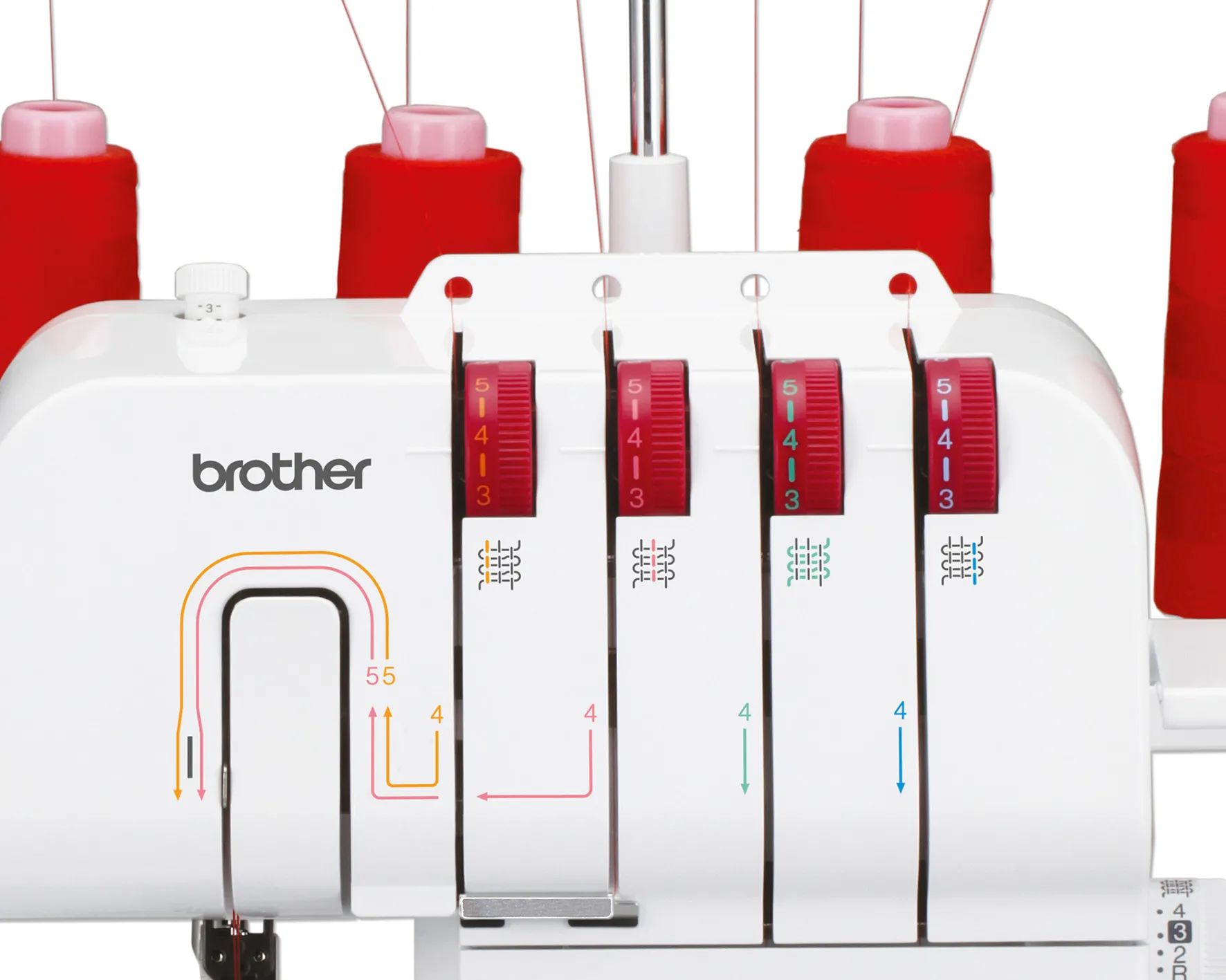 Brother Symaskiner Overlock M343D i hvid, 2