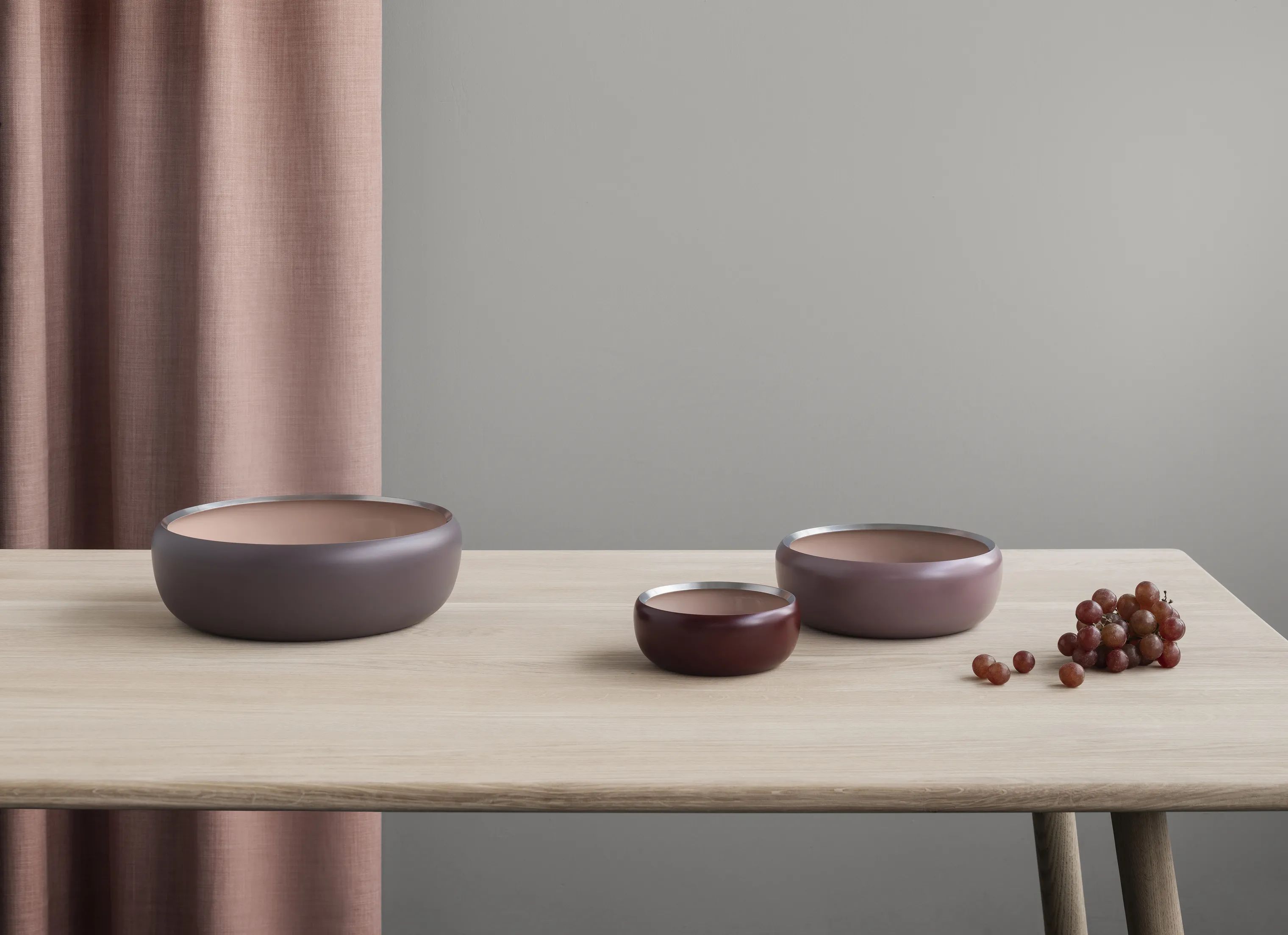 Stelton Serveringsskåle Nordic Ora Skål i Powder, 22 cm, 2