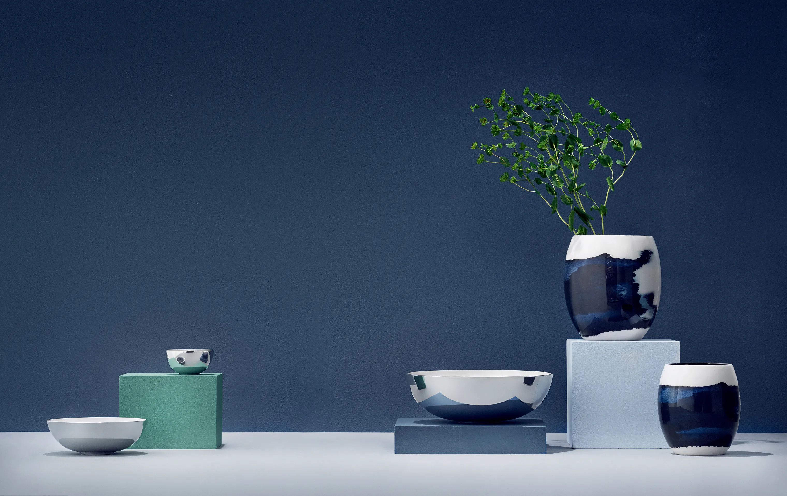 Stelton Serveringsskåle Nordic Stockholm Skål i Aquatic, 10 cm, 2