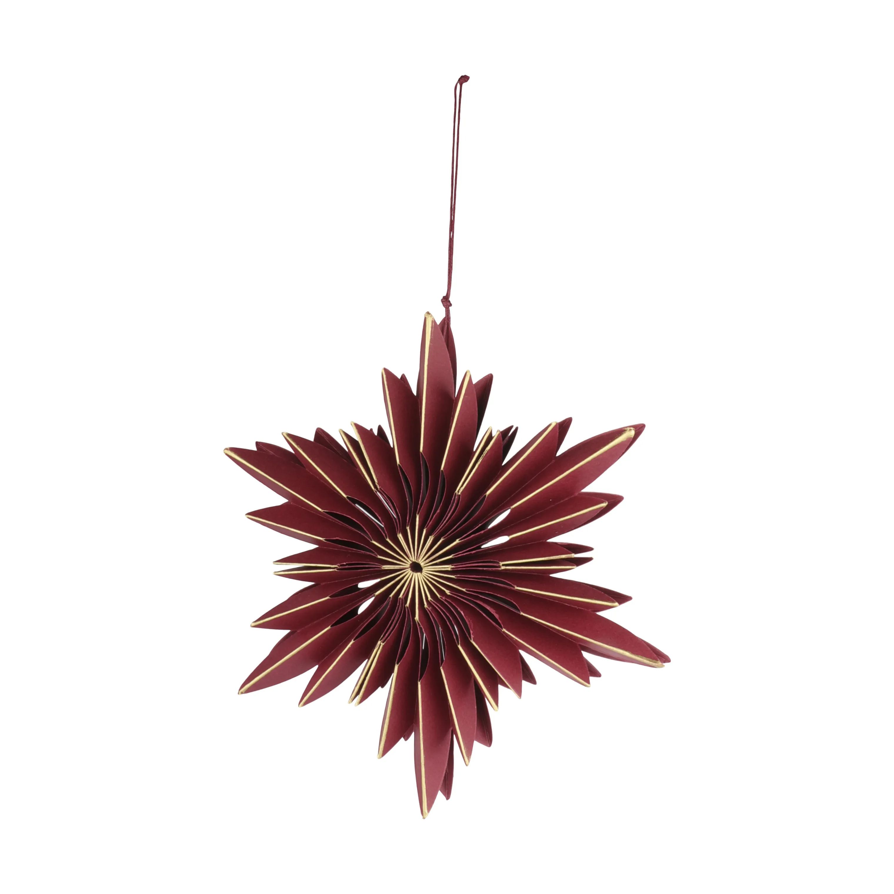 Casa Christmas Øvrigt julepynt Stjerne i Bordeaux/guld, 20 cm, 1