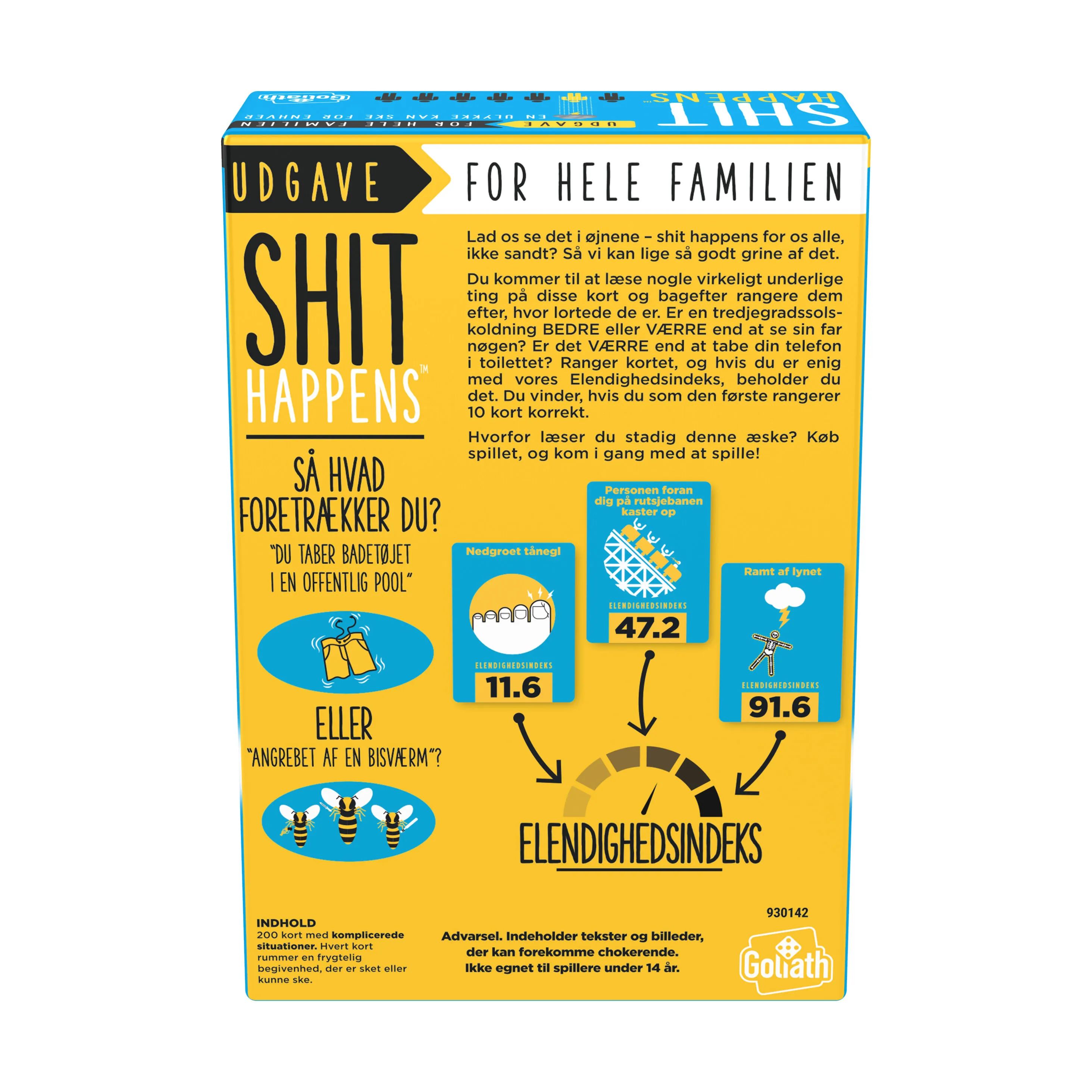 Spilbræt Spil SHIT HAPPENS - Familieudgaven i Multifarvet, 2