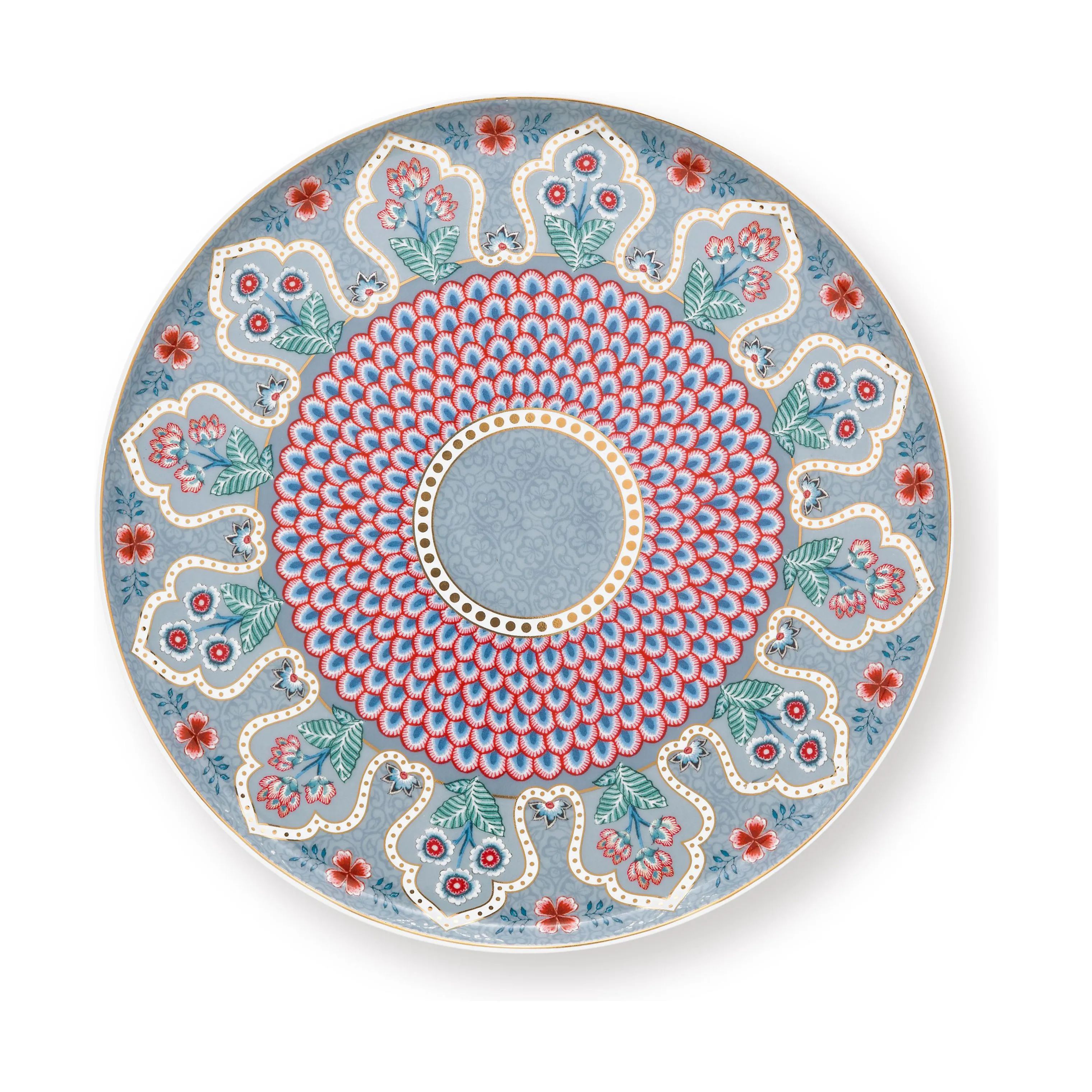 PIP Studio Lagkagefade Flower Festival Kageopsats i Blue, 4
