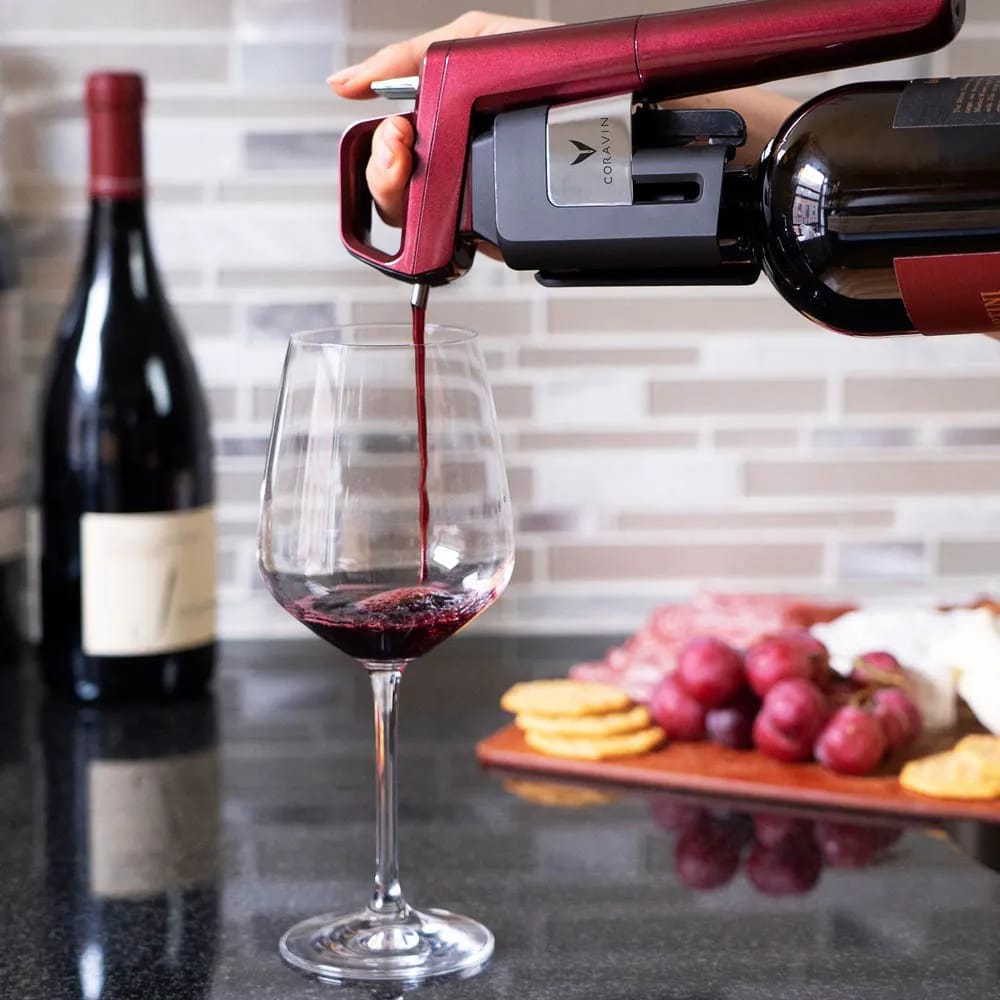 Coravin Vinpumper Timeless Six+ Vinsystem i Burgundy, 2