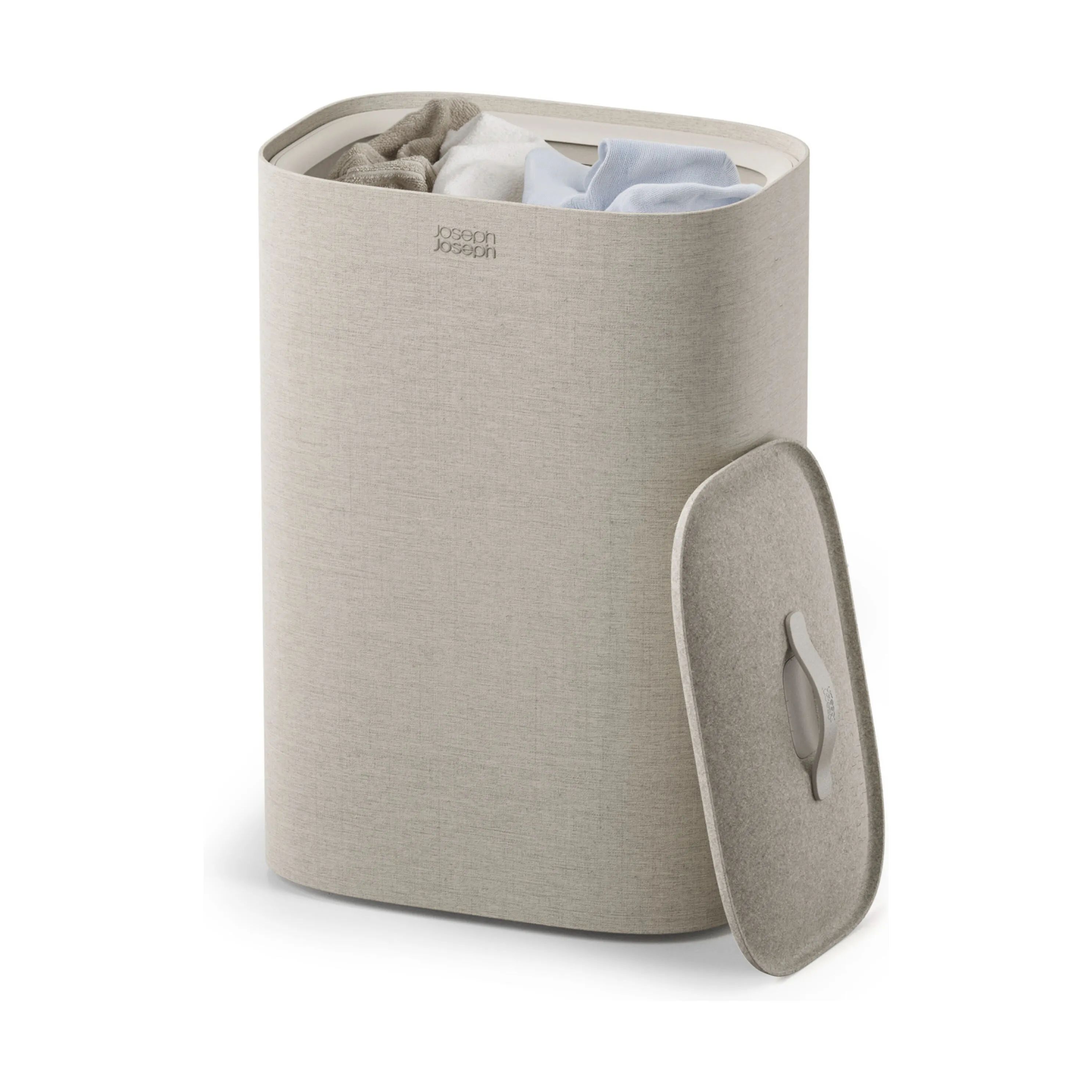 Joseph Joseph Vasketøjskurve Tota Vaskekurv i Pale Mushroom, 60 L, 1