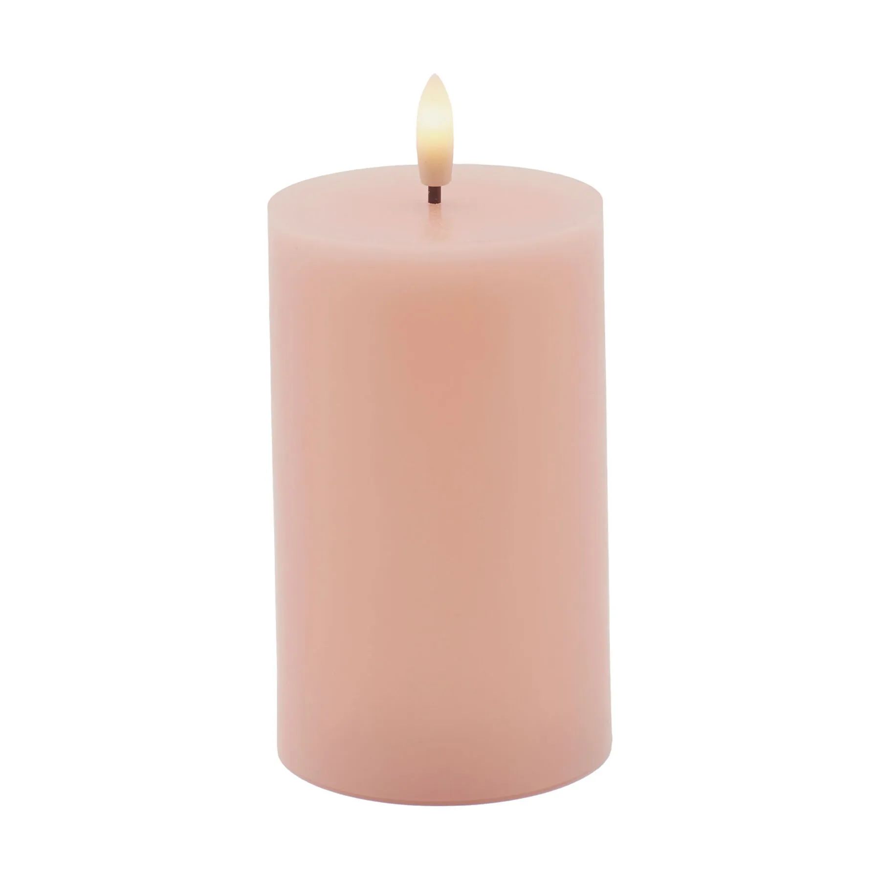 Sirius LED-lys Sille Genopladelig Sille LED Bloklys i Dusty Peach, 12 cm, 1