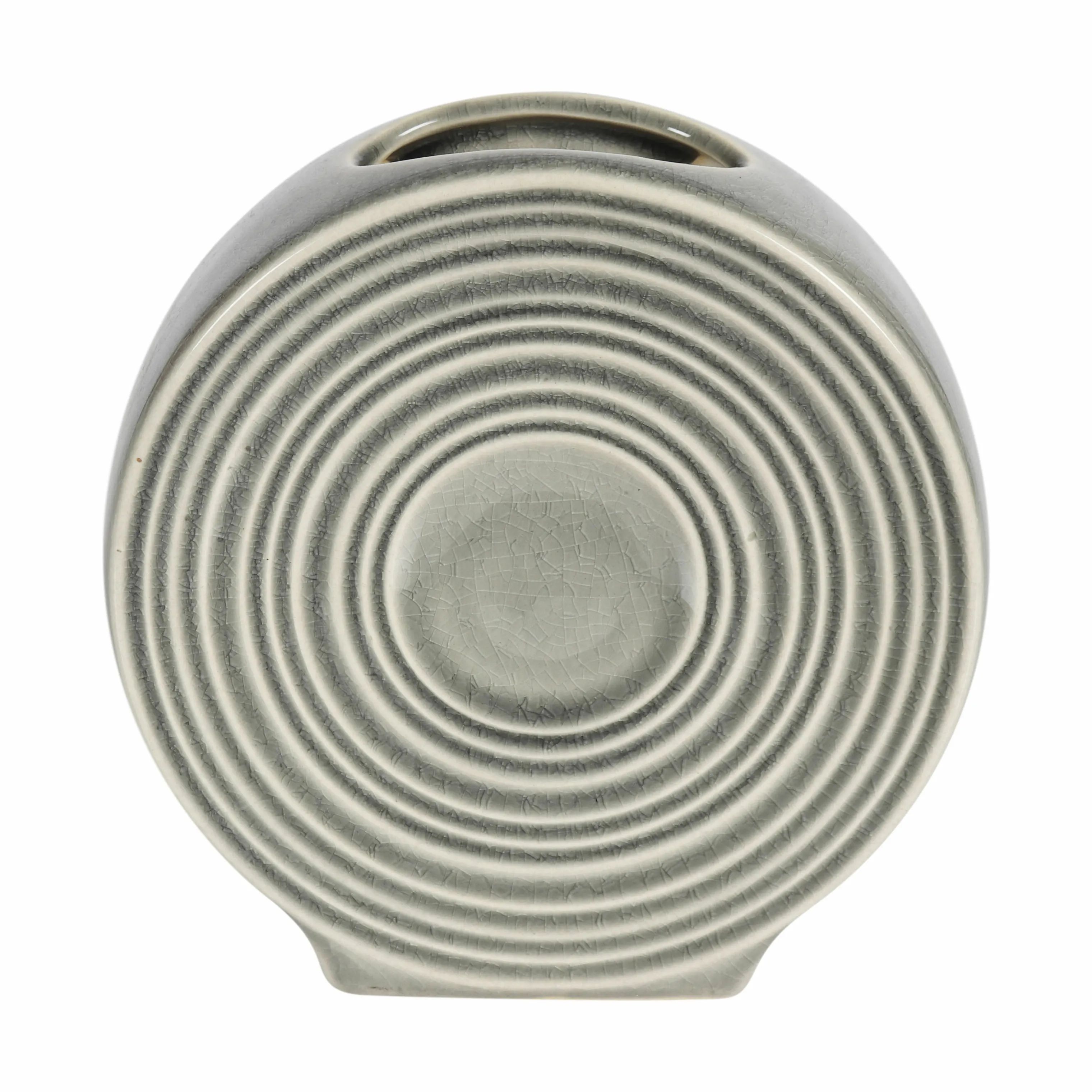 CASA Living Vaser Inside Out Vase i Grå, 21 cm, 1