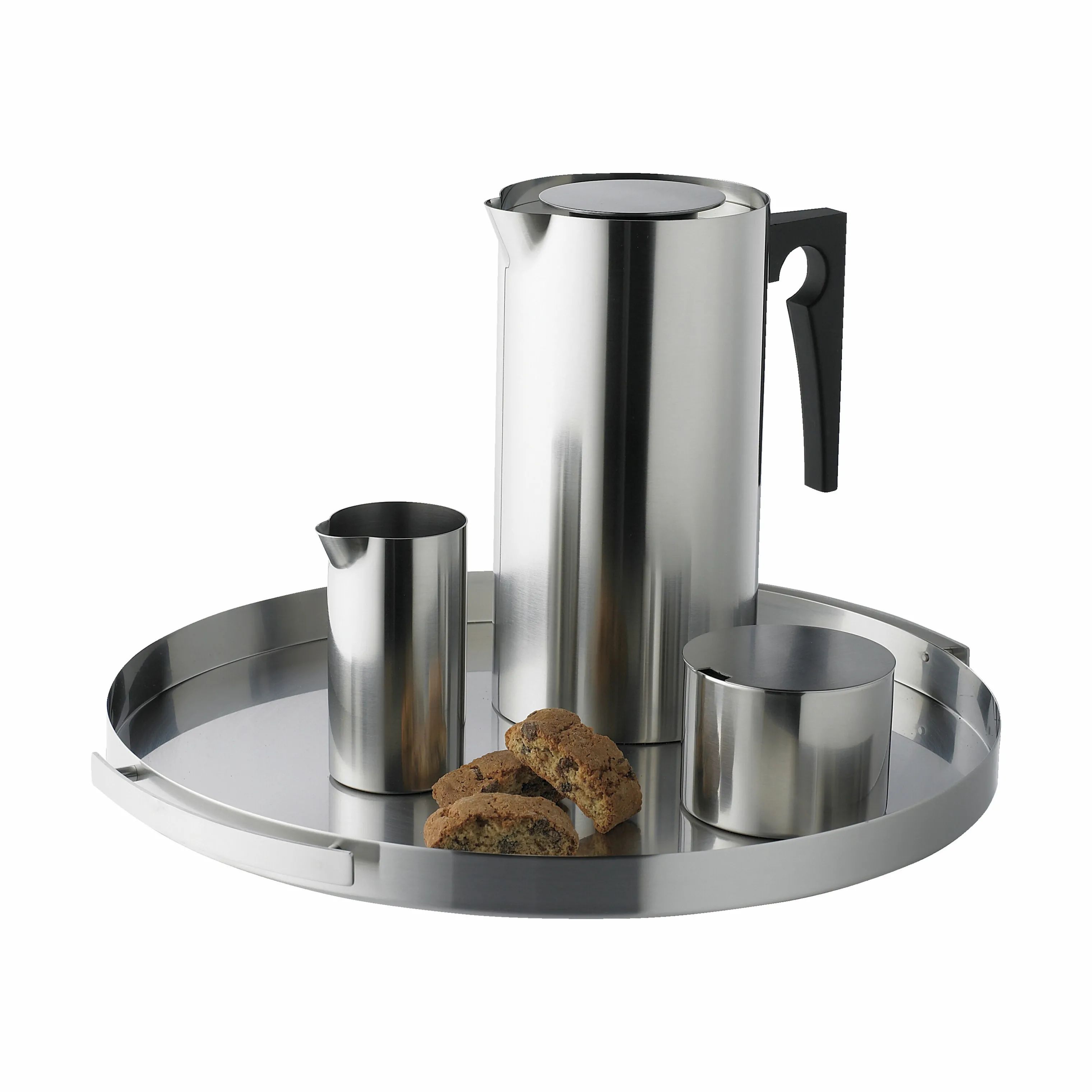 Stelton Bakker Cylinda-line Cylinda Serveringsbakke i Sølvfarvet, 4 cm, 1