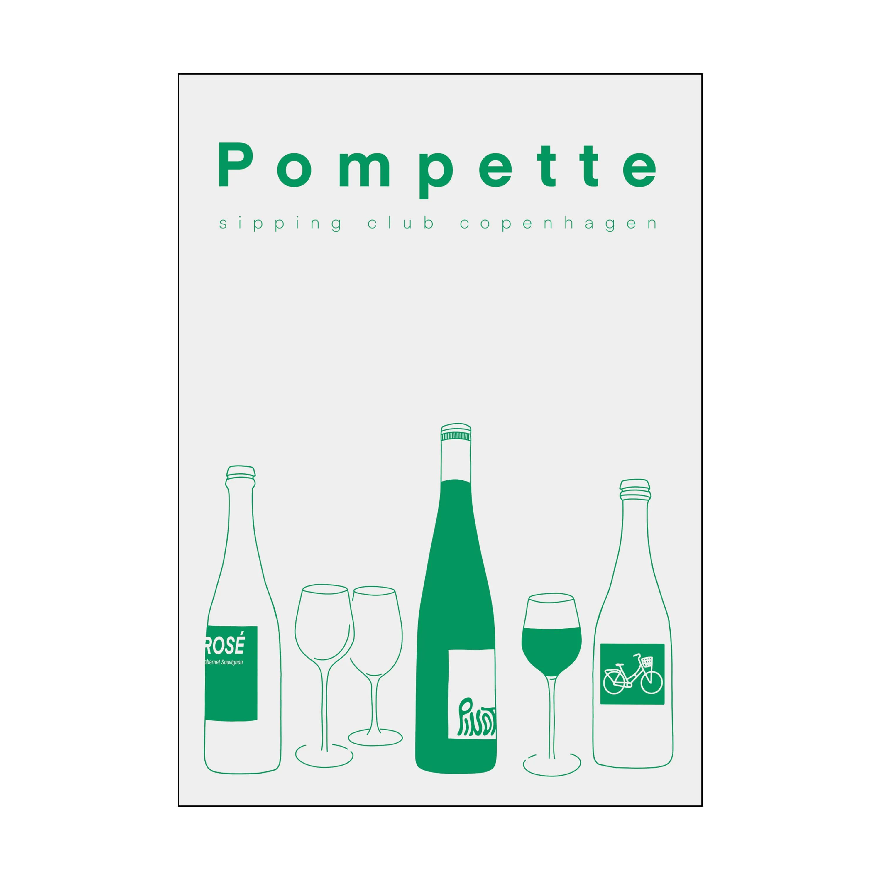 Poster&Frame Plakater Plakat - Tipsy #3 i B50 x L70 cm, 1