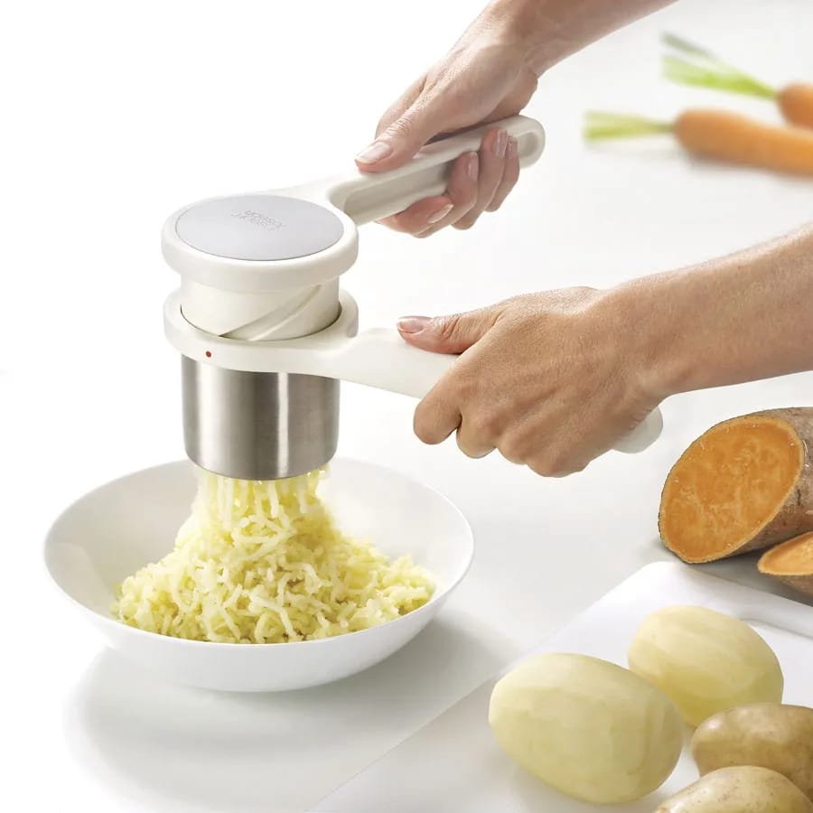 Joseph Joseph Kartoffelstampere Cookshop Helix Kartoffelmoser i White/Grey, 2