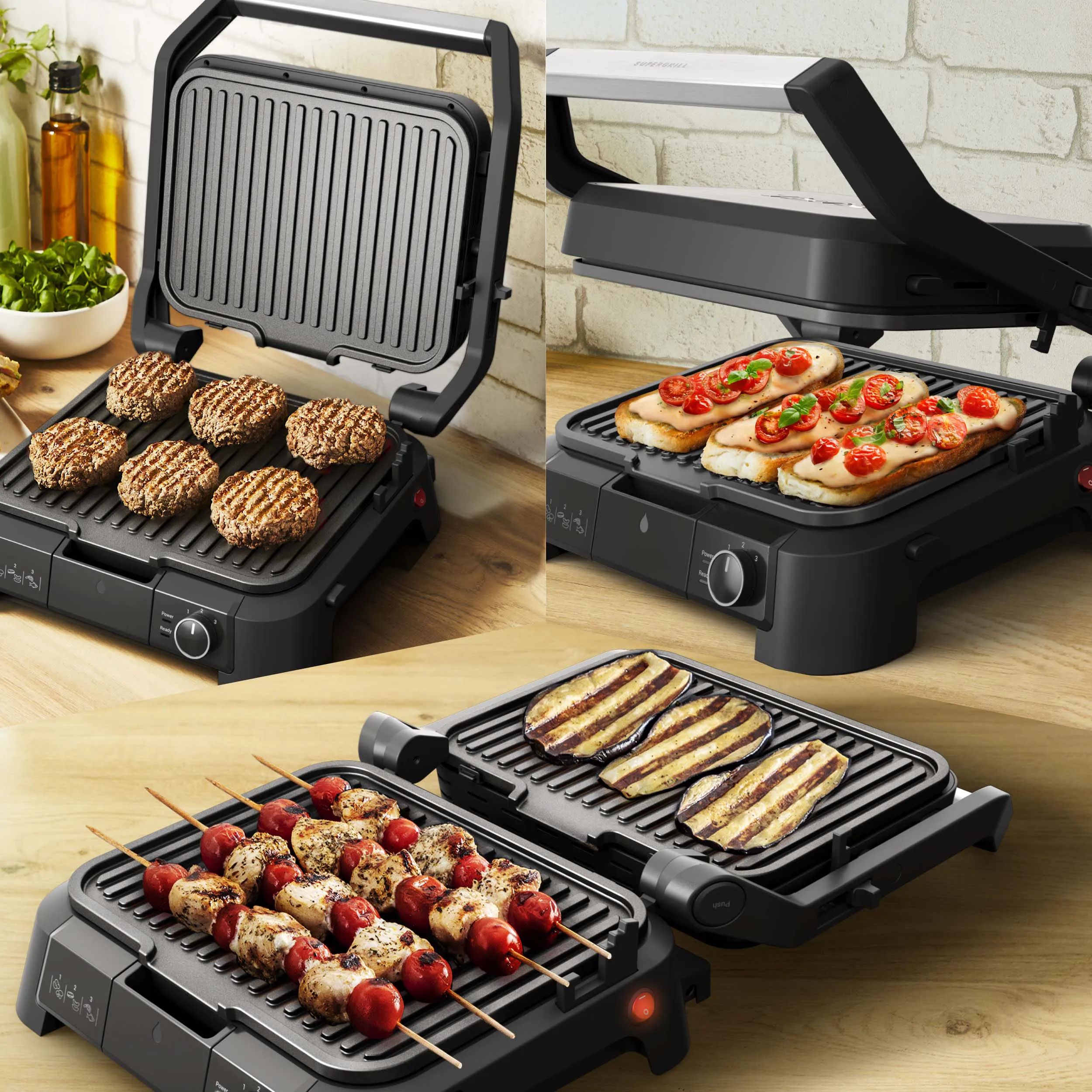 OBH Nordica Bordgrill SuperGrill Bordgrill i Sort, 6