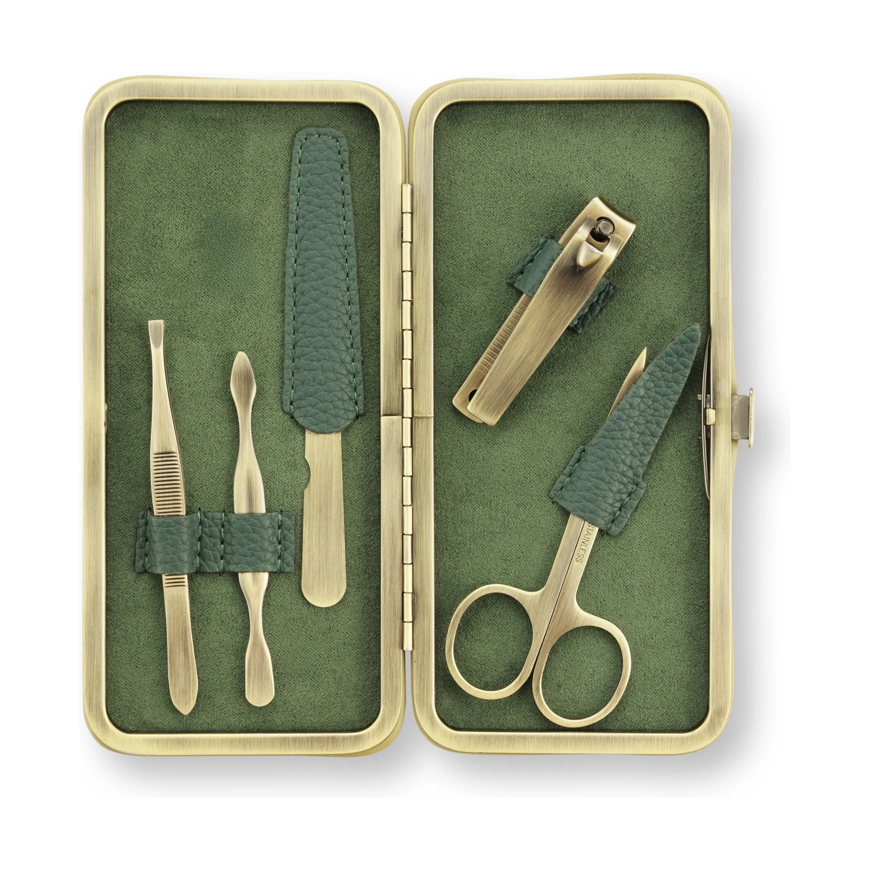 PIP Studio Øvrig personlig pleje Cosmetic Bags Manicure sæt - Flora Bangelore i Green, 2