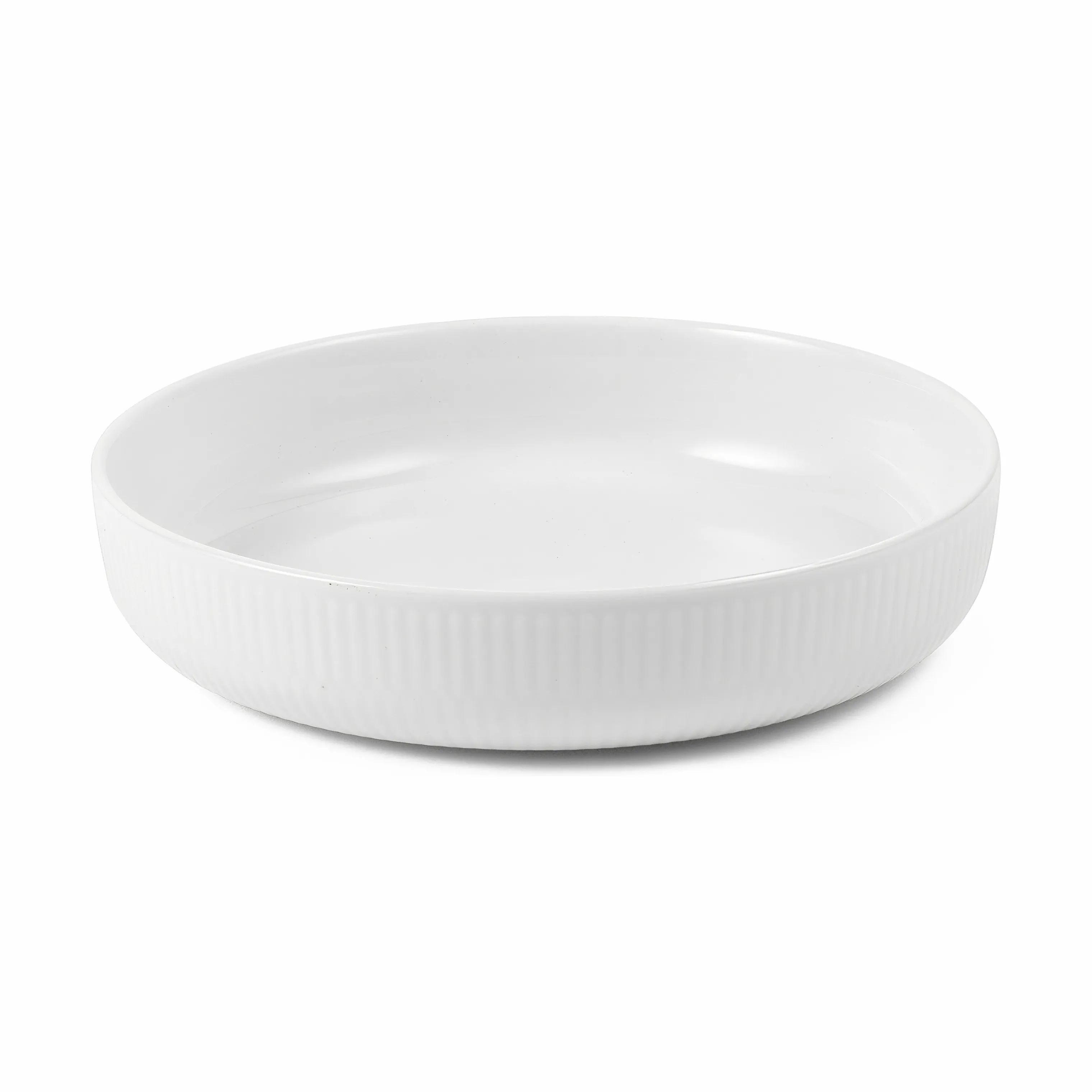 Royal Copenhagen Ovnfaste fade Hvid Riflet Ovnfast Fad i 18,5 cm, 1
