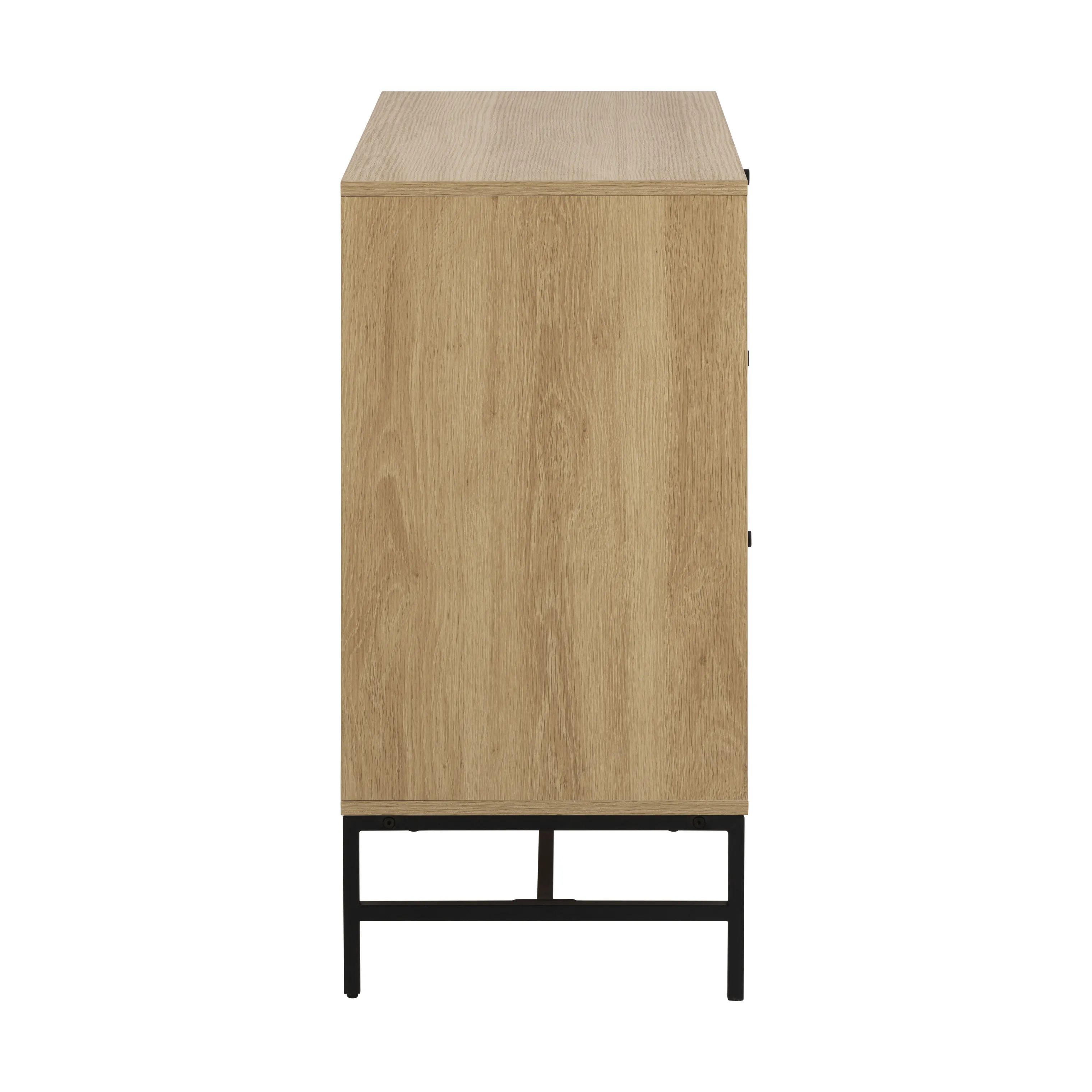CASA Living Kommoder Albany Kommode i Natur, H80,4 x B80,6 x L40 cm, 4