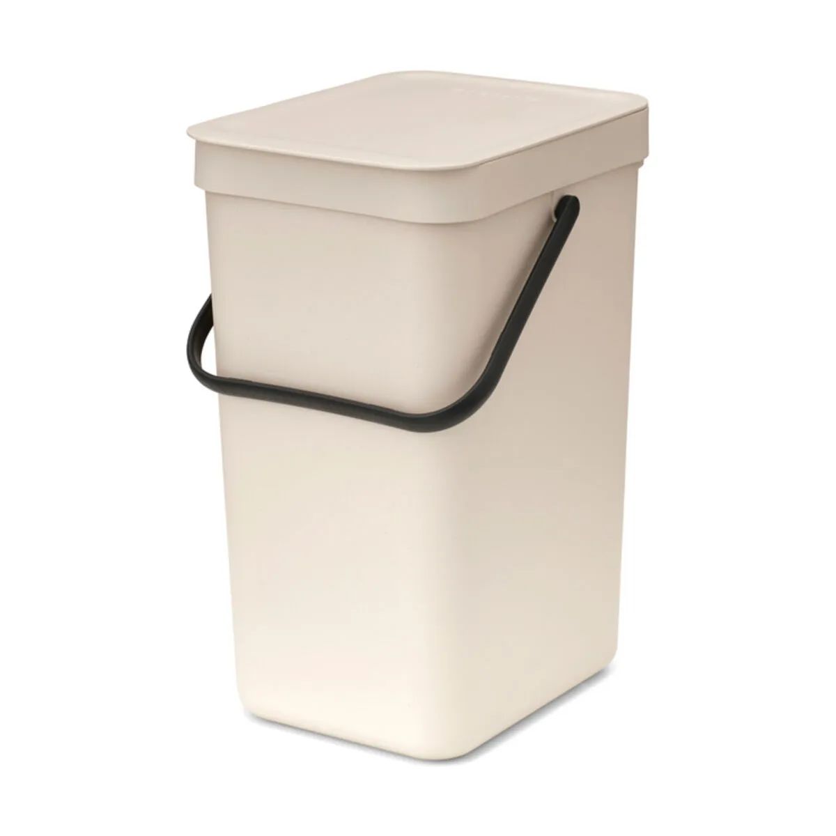 Brabantia Spande uden pedal Sort & Go Affaldsspand i Soft Beige, 12 L, 1
