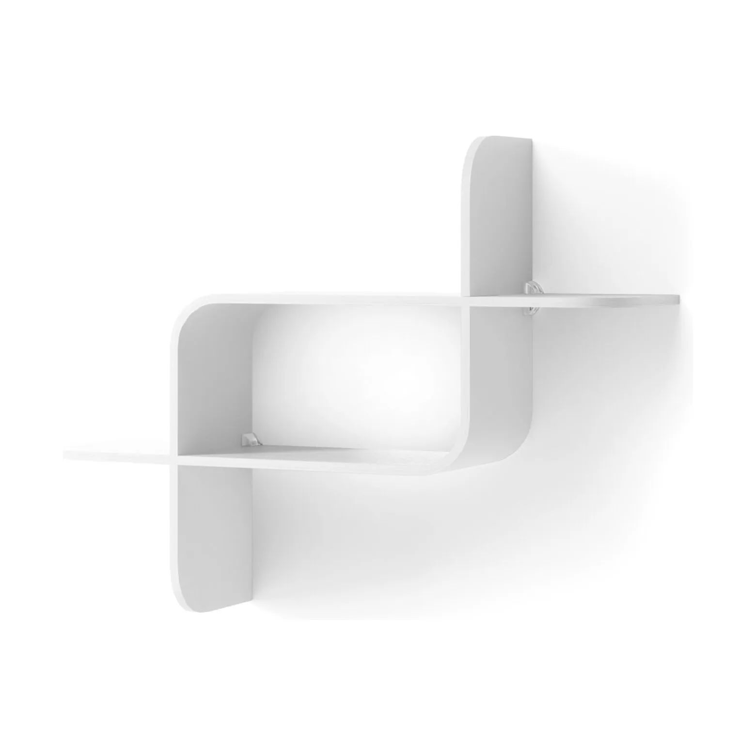 Umbra Reoler og tilbehør Montage Hylde i Hvid, B62,2 x L15,2 cm, 1