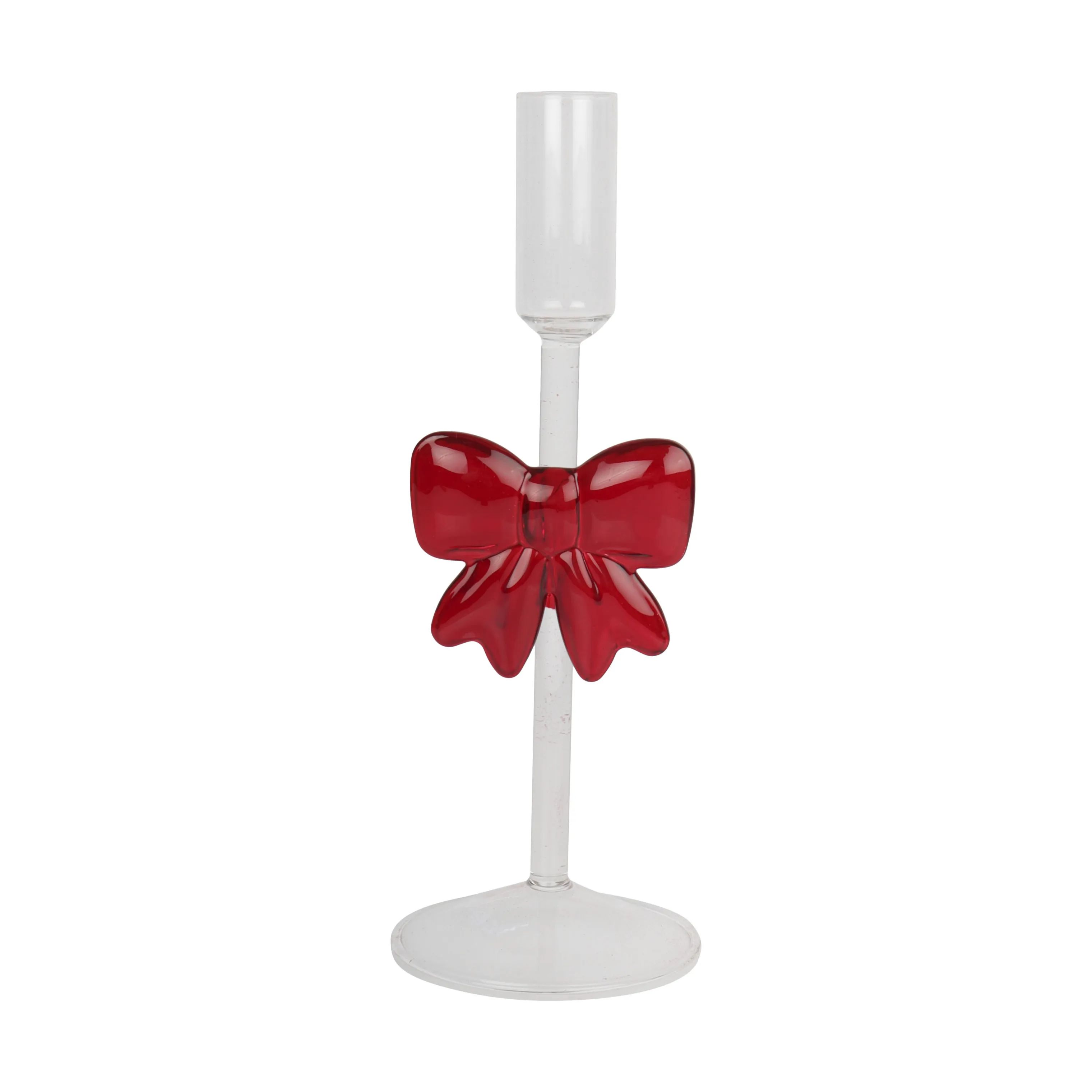 Casa Christmas Kronelysestage Lysestage i Klar /med rød, 23 cm, 1