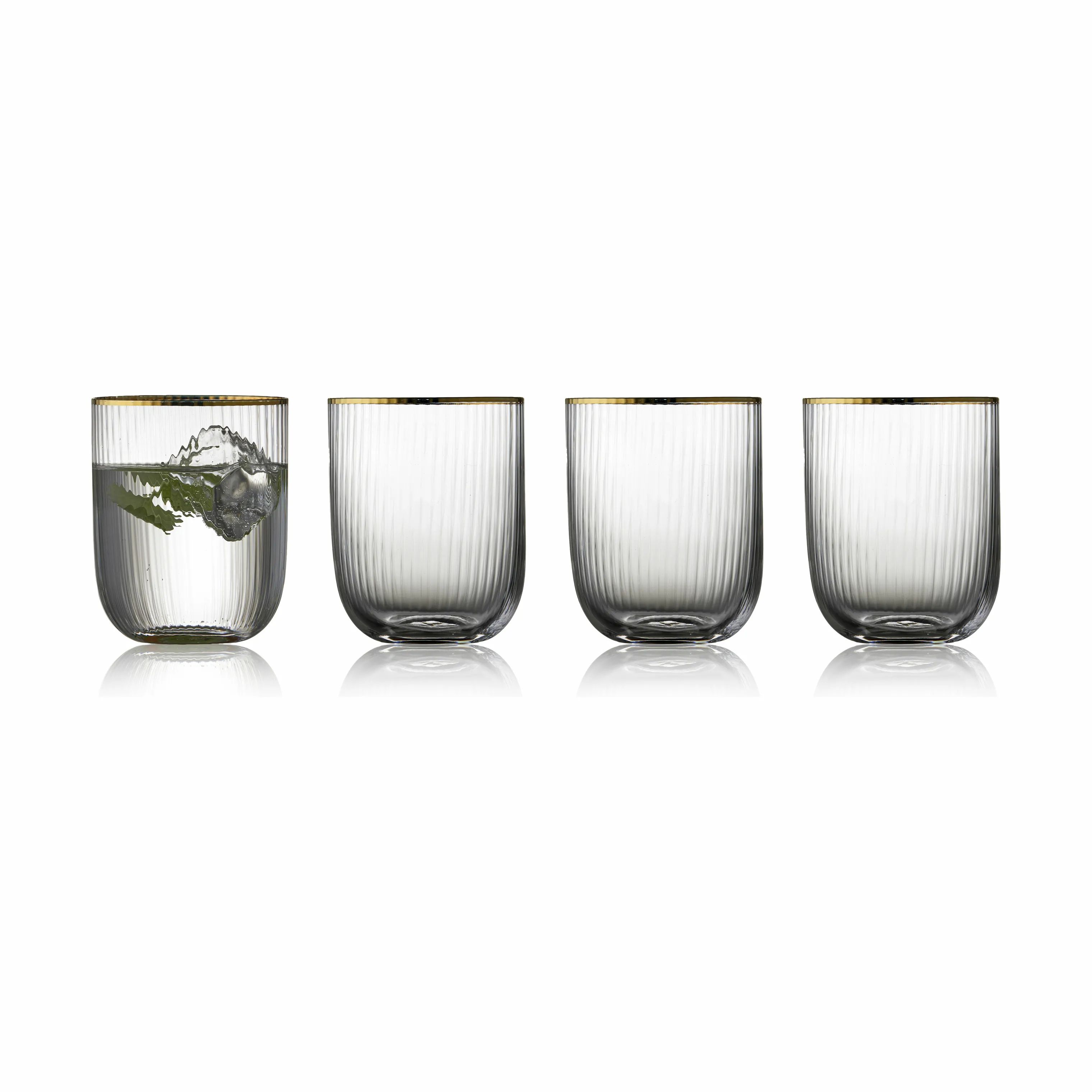 Lyngby Glas Vandglas Palermo Tumbler - 4 stk. i klar, 35 cl, 1