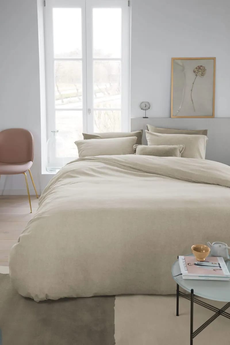 BeddingHouse Sengetøj Frost Sengetøj i Light Sand, B140 x L200 cm, 4