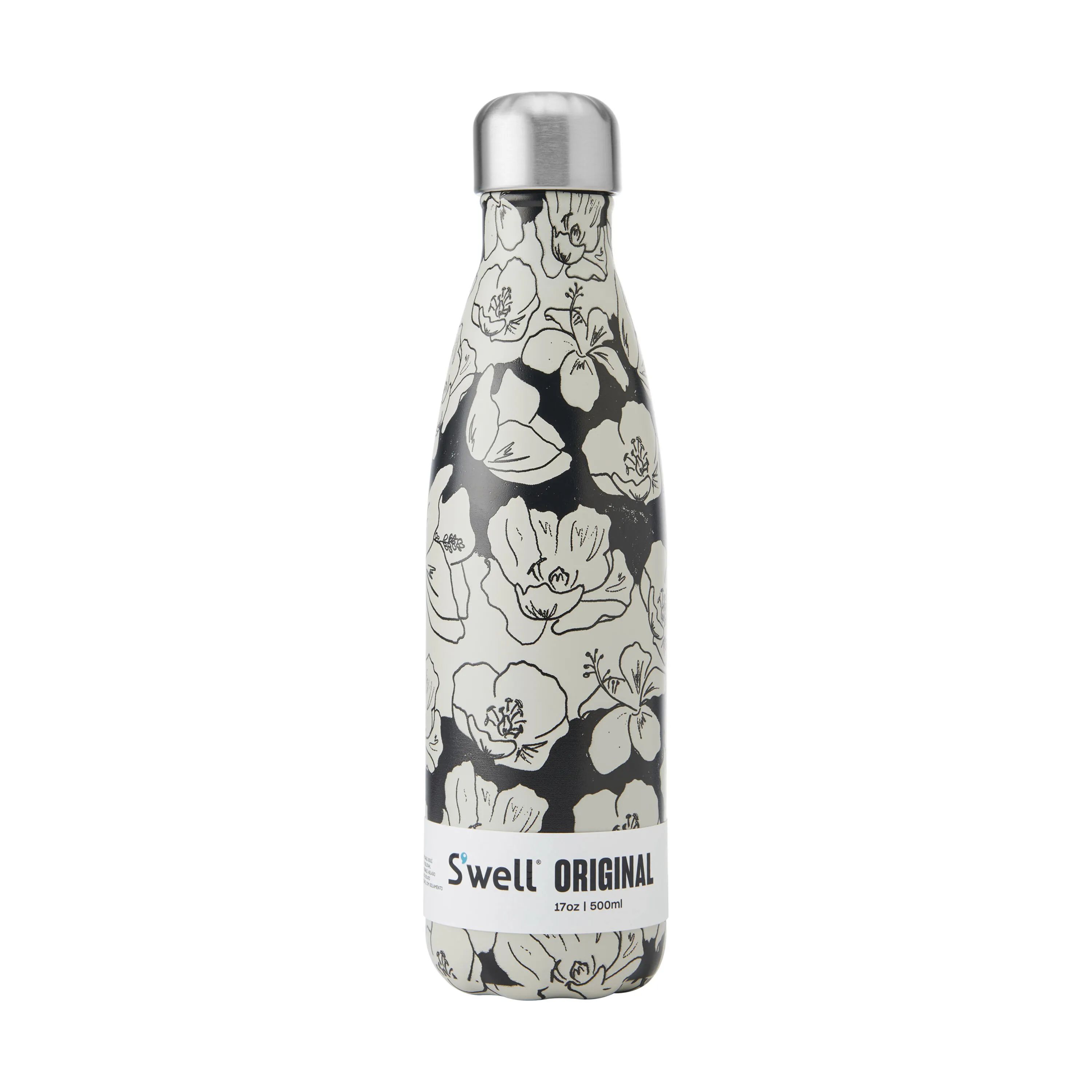 S'well Termoflasker Termoflaske i Black / White, 500 ml, 5