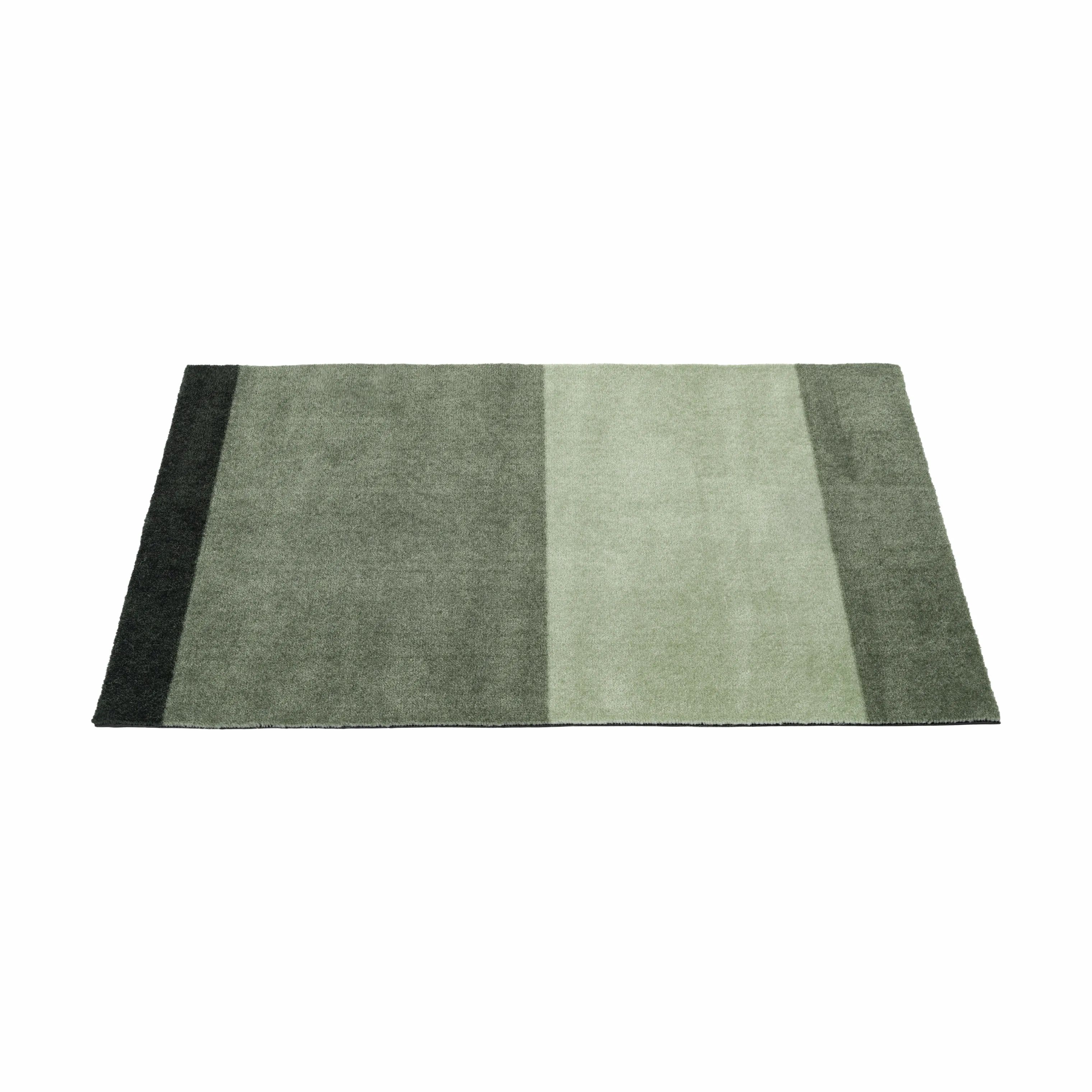 Tica Copenhagen Dørmåtter Stripes Horisontal Gulvmåtte i lysegrøn/støvetgrøn/mørkegrøn, B60 x L90 cm, 7