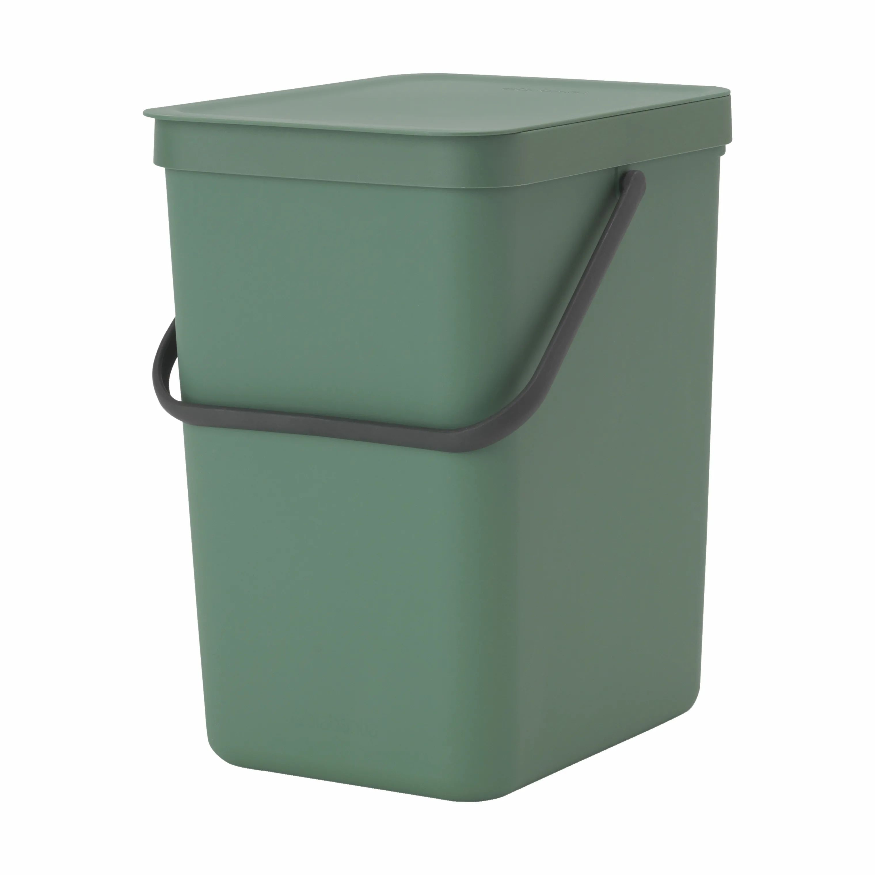 Brabantia Spande uden pedal Sort & Go Affaldsspand i Grøn, 25 L, 1