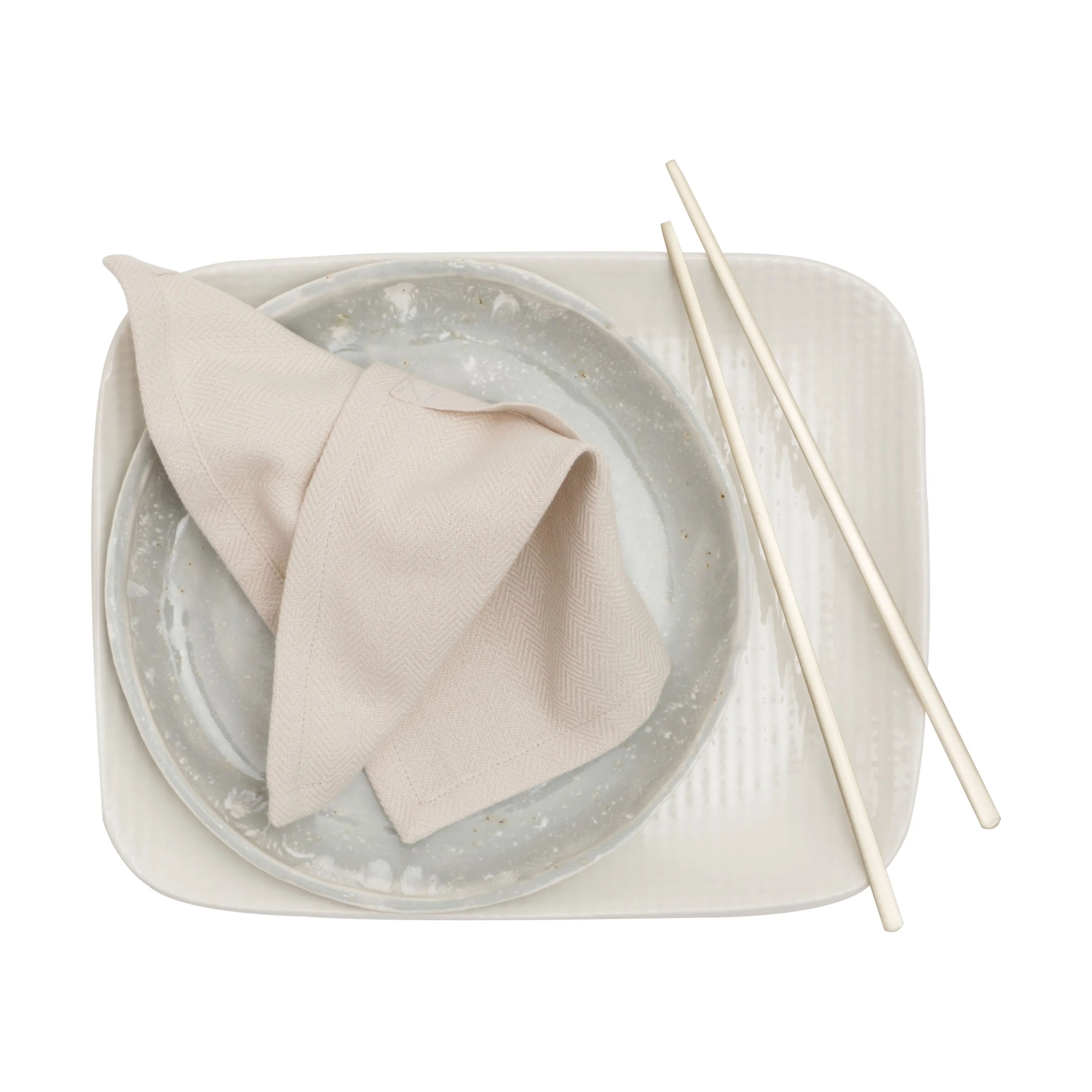 The Organic Company Stofservietter Stofserviet - 4 stk. i Beige, 3