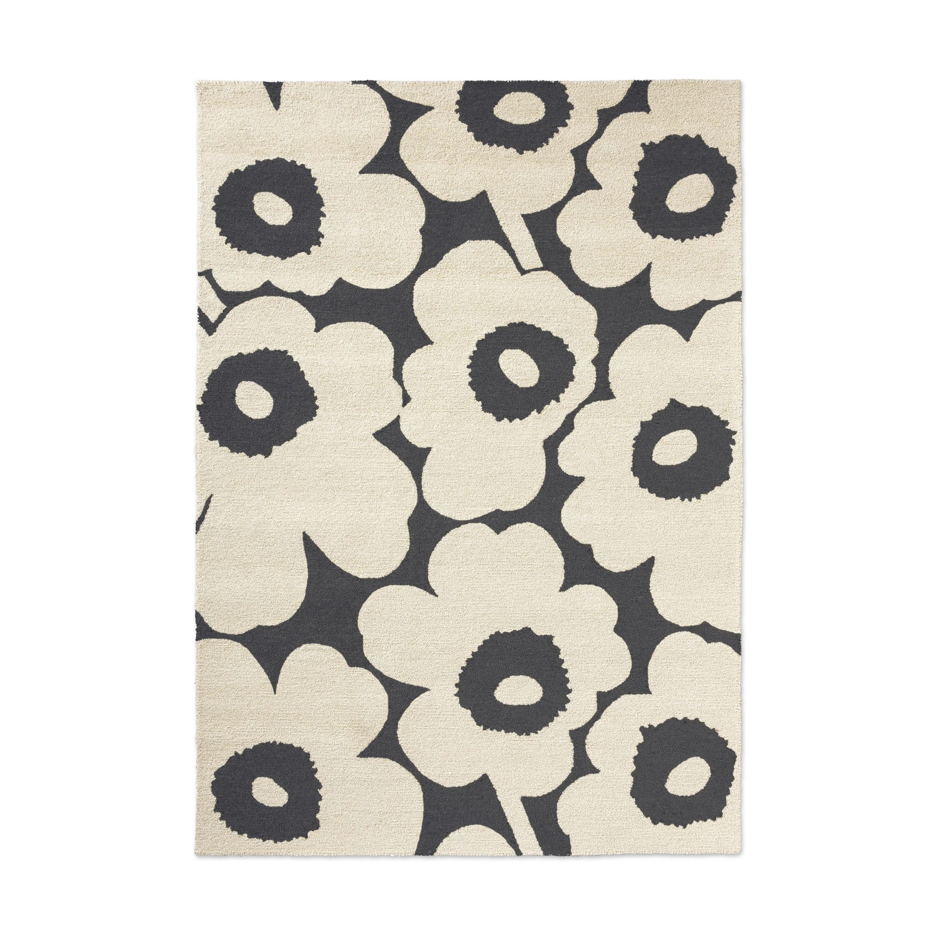 Marimekko by Brink & Campman Gulvtæpper Unikko Udendørsgulvtæppe i Hvid/sort, B160 x L230 cm, 1
