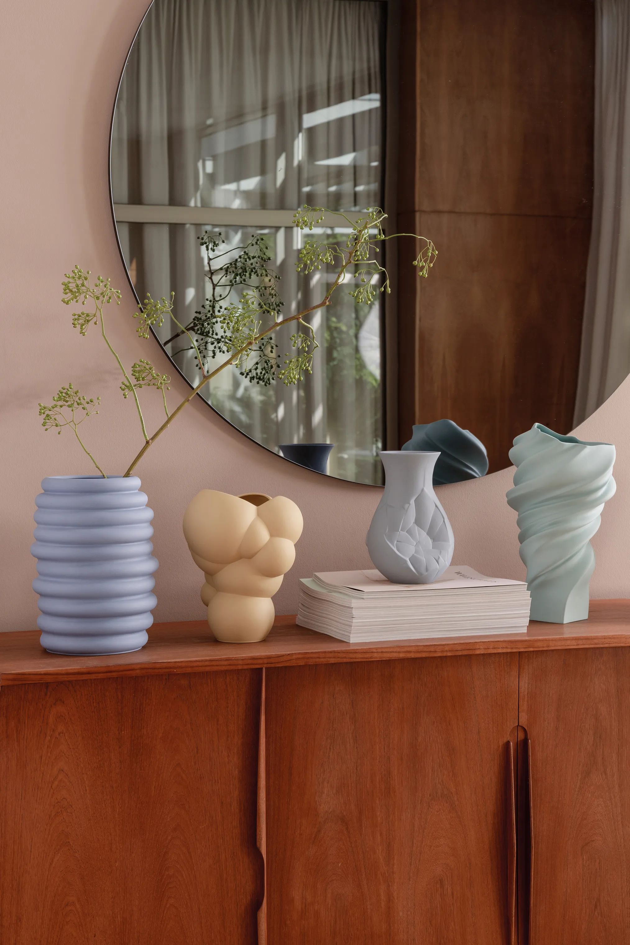 Rosenthal Vaser Squall Vase i Mintgrøn, 35,8 cm, 3