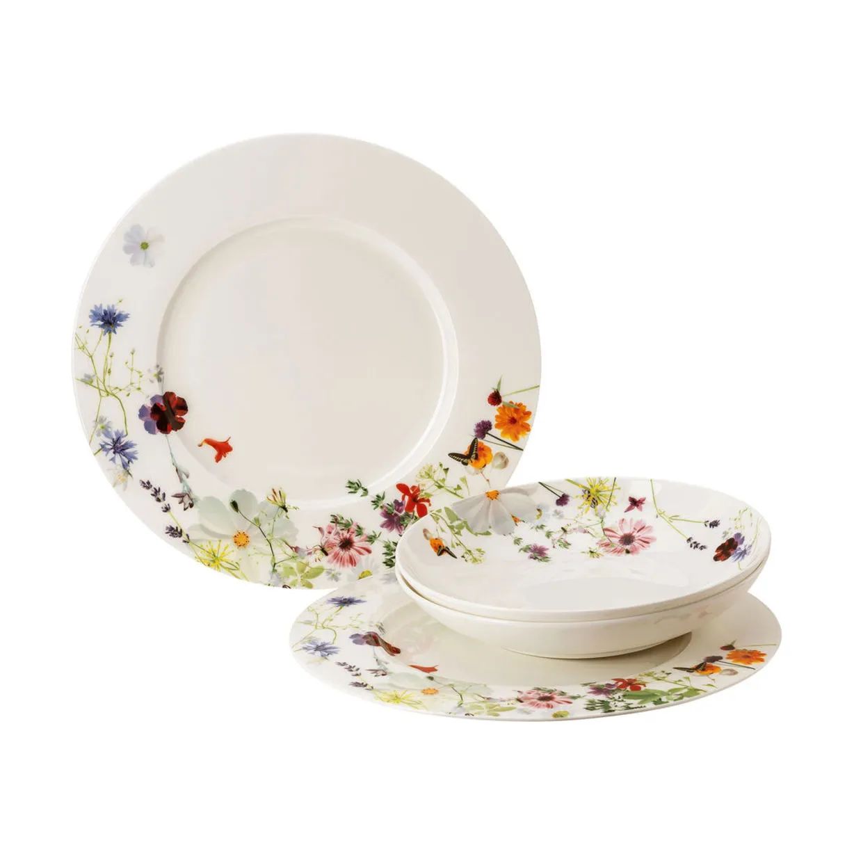 Rosenthal Middagstallerkener Brillance Grand Air Grand Air Spisesæt - 4 dele i Multifarvet, 1