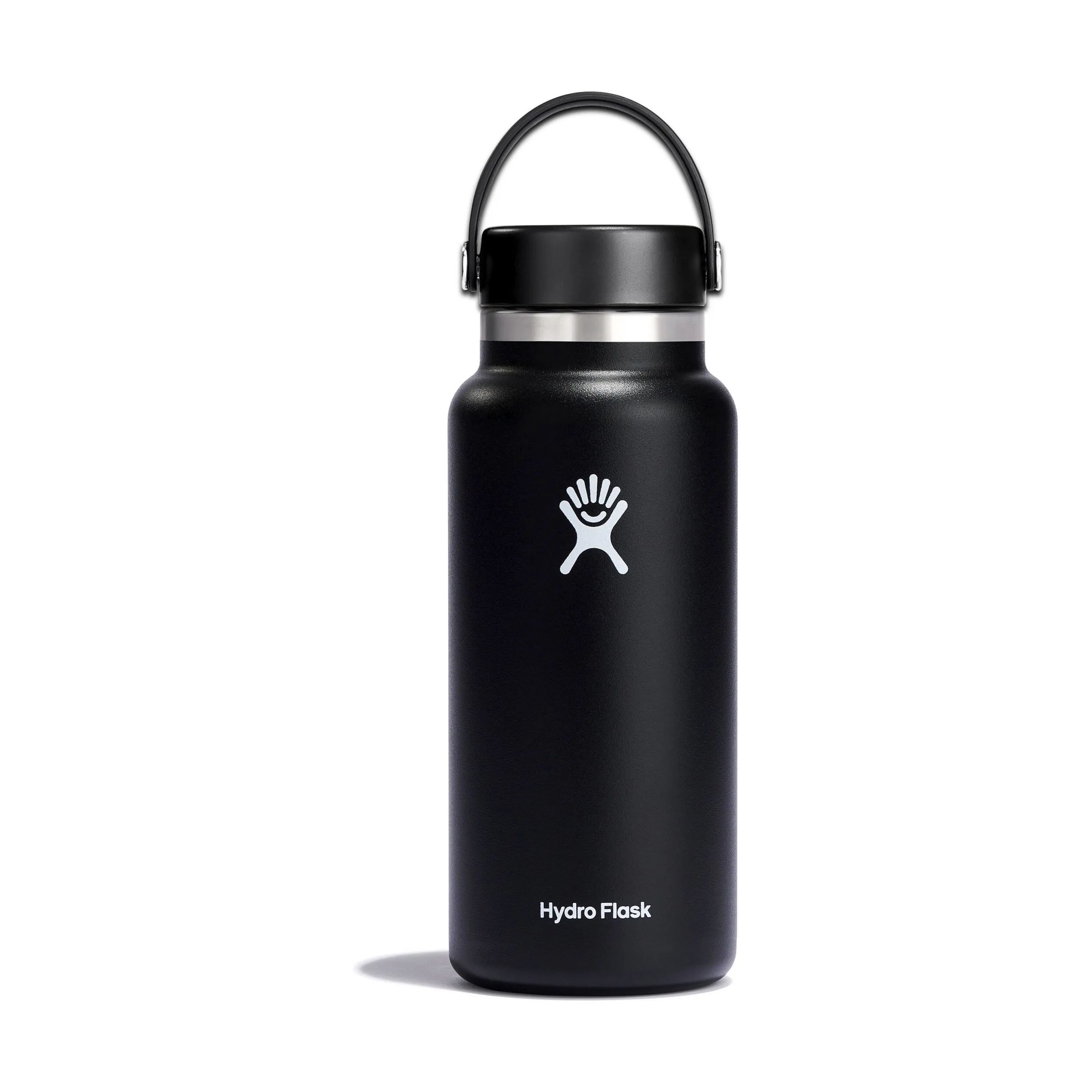 Hydro Flask To go kopper Wide Mouth Flex Termodrikkedunk i Sort/stål/hvid, 1